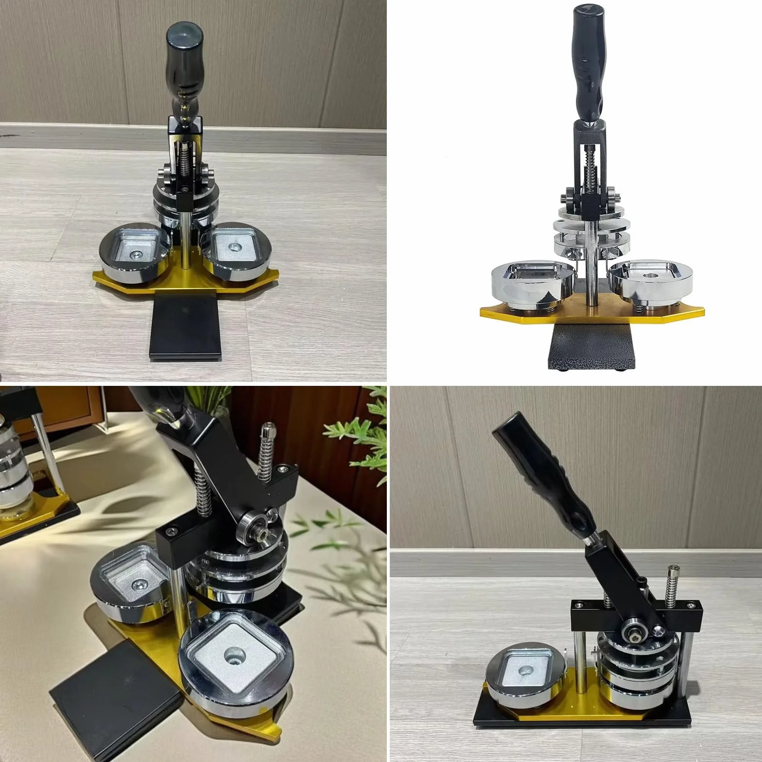 Profesjonalna Prasa Do Kwadratowych Odznak Diy, Zestaw Maszyn Do Produkcji MagnesóW Na ZdjęCia, 2 * 2 Cale/5 * 5 Cm Hd Maszyna Do Produkcji MagnesóW Na LodóWkę Z 100 Zestawami MateriałóW