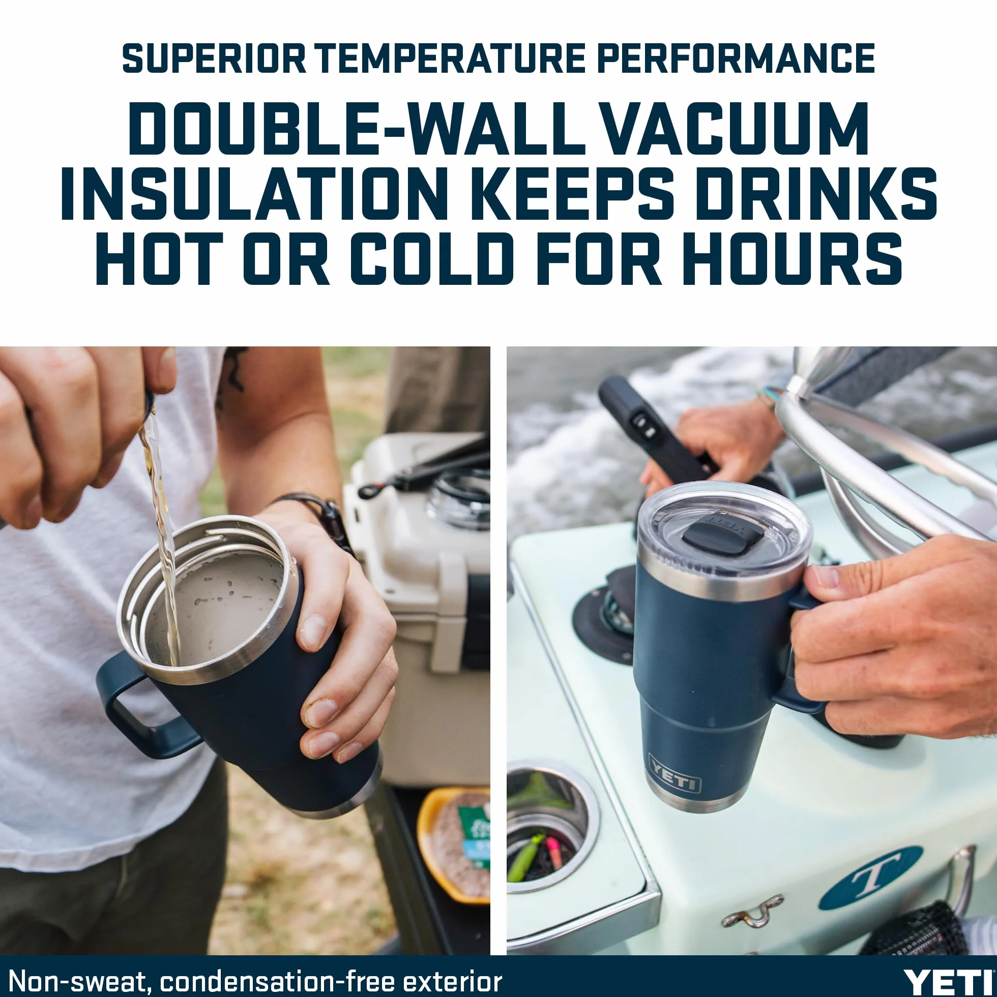 YETI Rambler Travel Mug, Stainless Steel Vacuum Insulated with Stronghold Lid, Firefly Yellow, 20 oz (591 ml)
