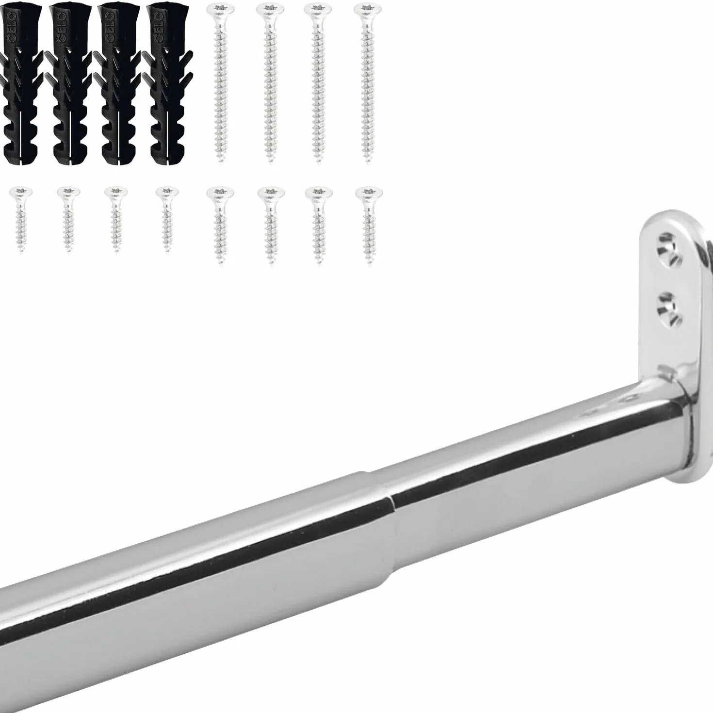 vasalat Drążek na ubrania wysuwany 40-60 cm 20 kg