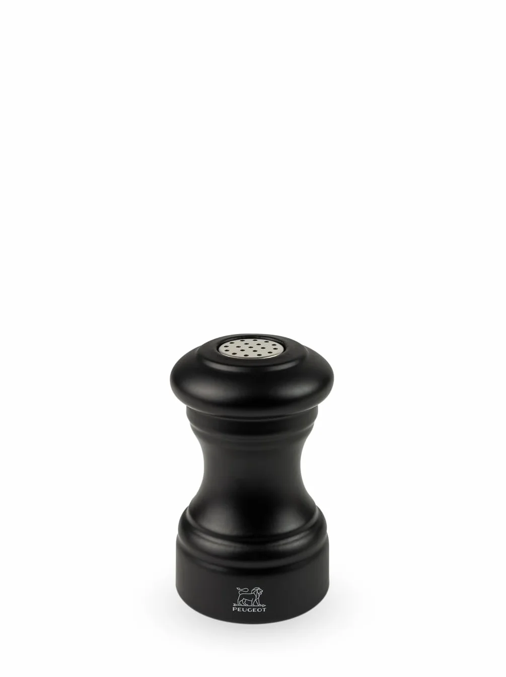 Peugeot solniczka bistro drewno bukowe czarny matowy 9 cm