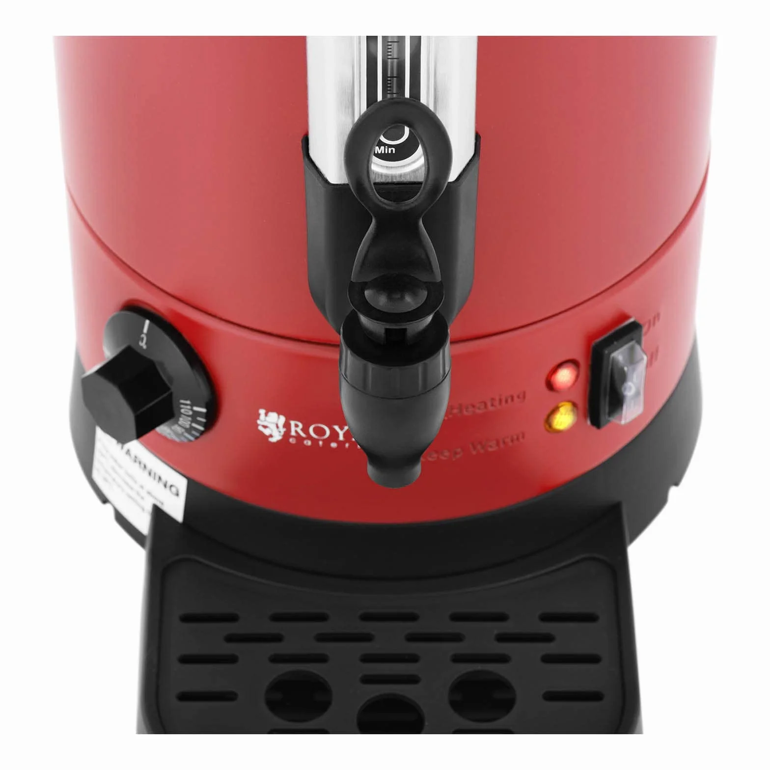 Royal Catering RC-WBDWC6R czajnik elektryczny 6,1 l 1500 W czajnik elektryczny stal szlachetna podgrzewacz do gorących napojów