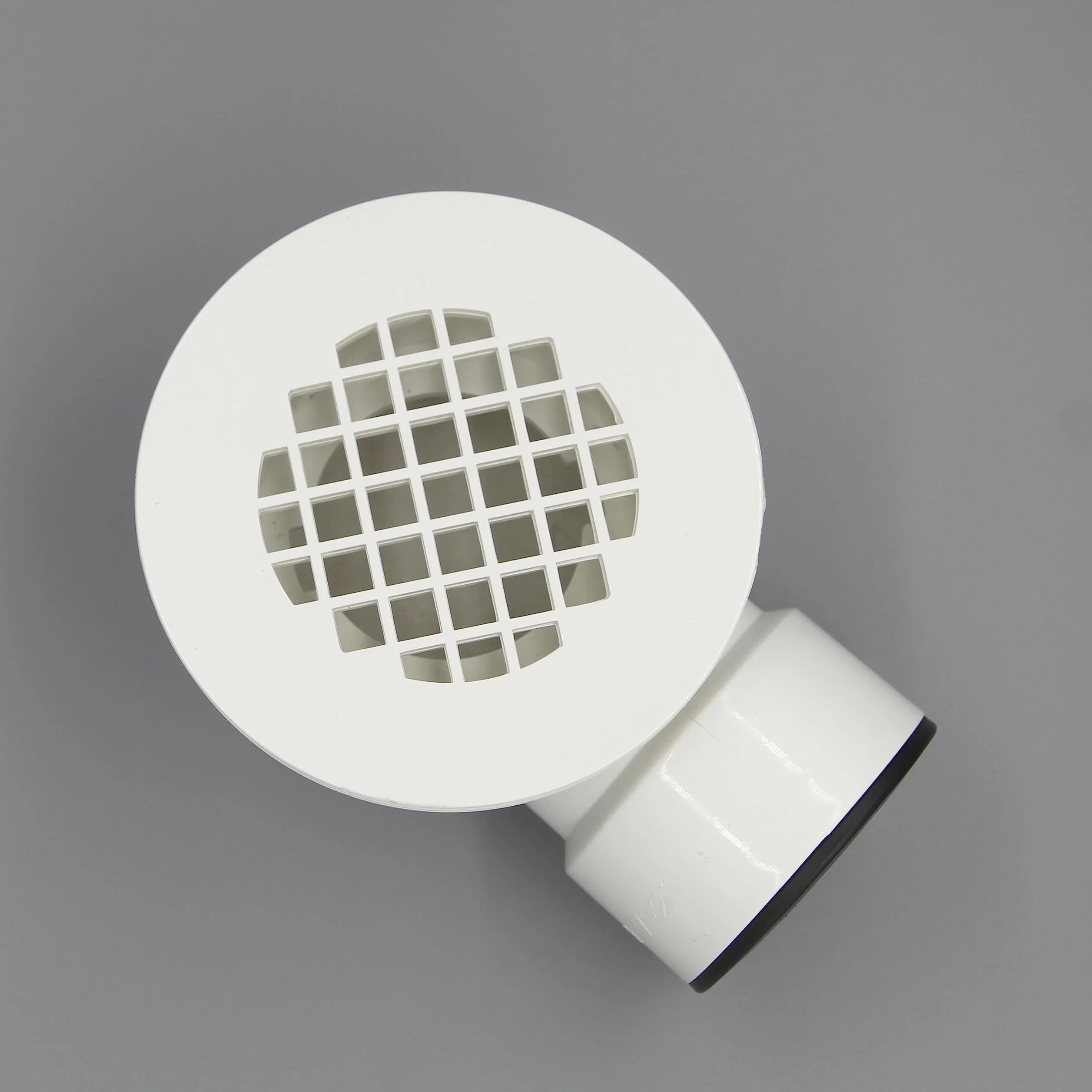 Niskoprofilowy odpływ prysznicowy 5 cm z reduktorem 5 cm x 1-1/5.1 cm i perforowanym sitkiem - zespół odpływu bocznego z PCW do wymiany podstawy prysznicowej i odpływu