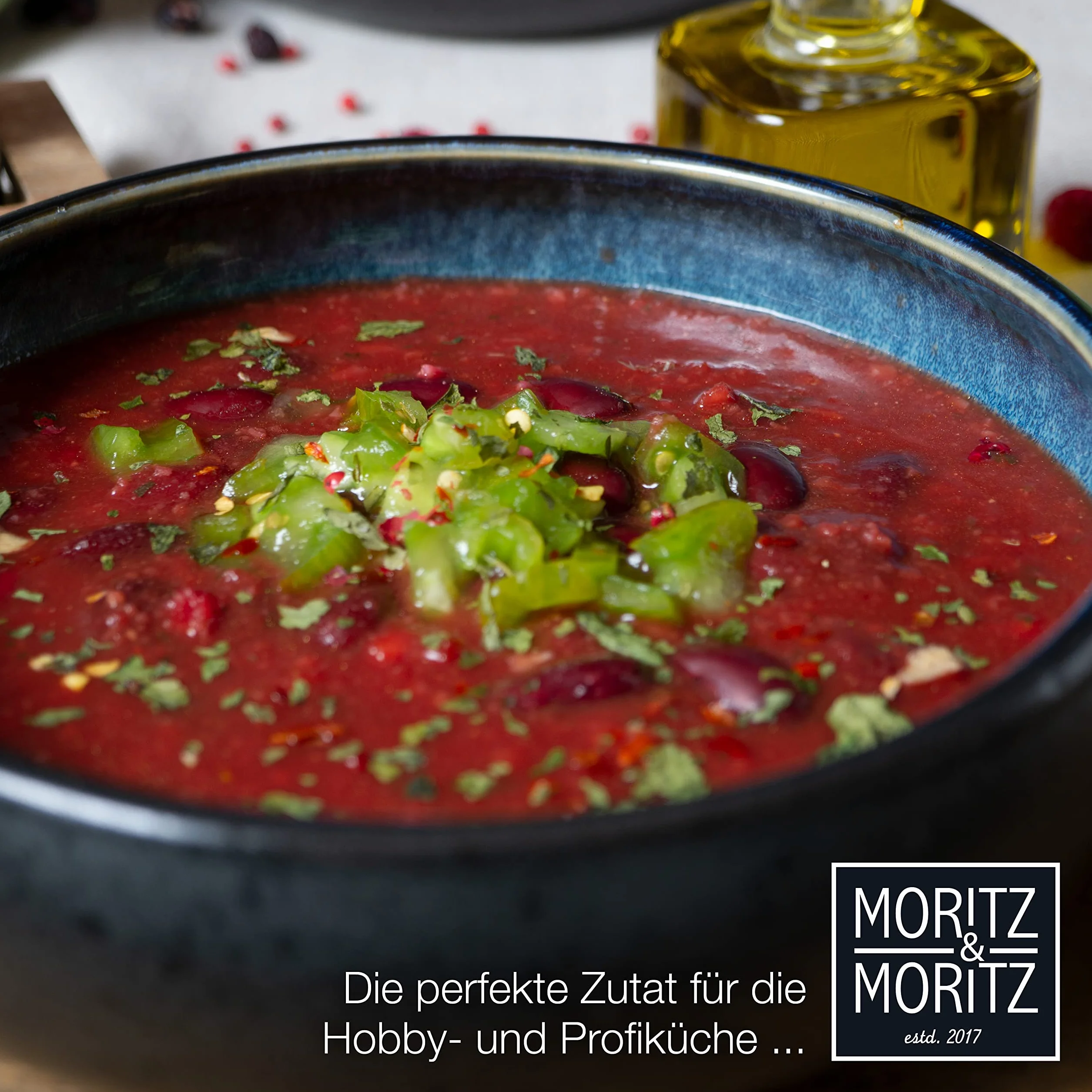 Moritz & Moritz SOLID 4 kamionkowe talerze do zupy, 19 cm, miska na zupę, makaron, sałatkę lub musli