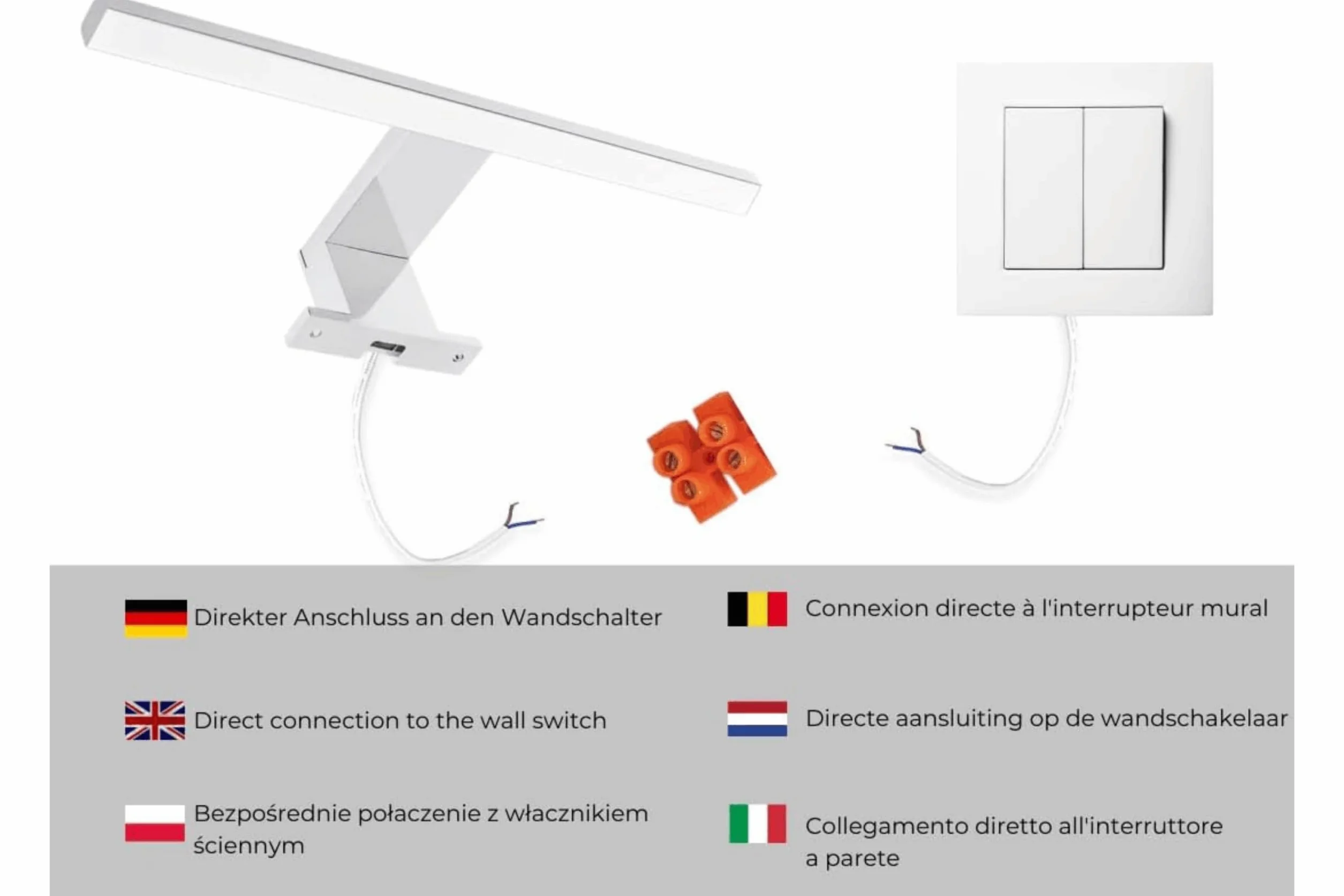 Szafka Łazienkowa LED Biała Mat Wisząca Dwudrzwiowa z Lustrem 78x70 cm Ciche Domykanie IP44