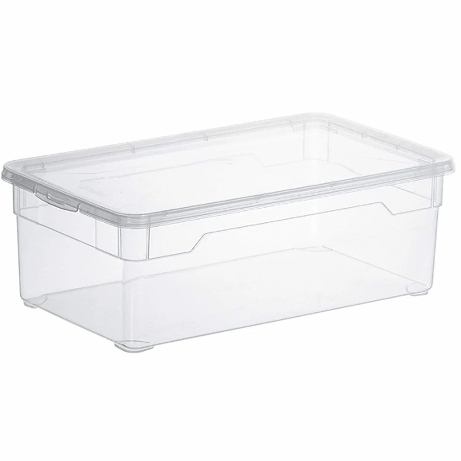 Rotho Clear Zestaw Pojemników Do Przechowywania Plastik Bezbarwny 4 x 5 l