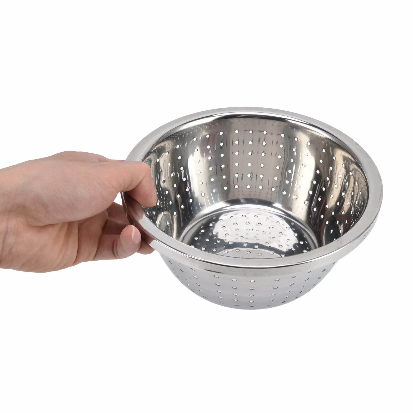 Mikroporowaty Durszlak Ze Stali Nierdzewnej, Kosz Do Mycia Warzyw Sitko Kuchenne Ze Stali Nierdzewnej 304 Metalowa Misa Z Ociekaczem Do Mycia Warzyw, Owoców I Ryżu(18cm)