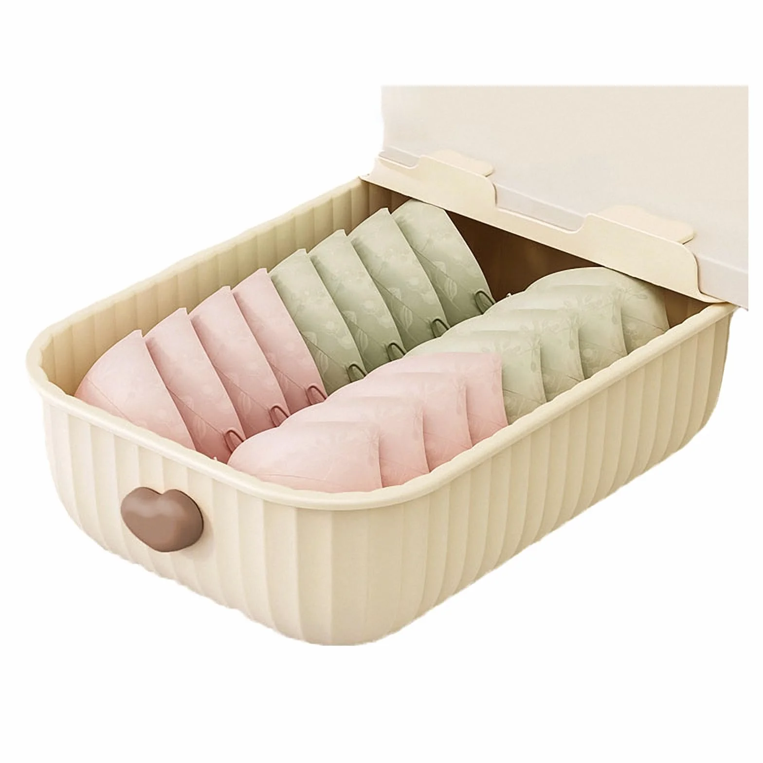Organizer na biustonosze, majtki, skarpetki, szuflada ubrania, domowe, różowa 4, rozmiar(White3)