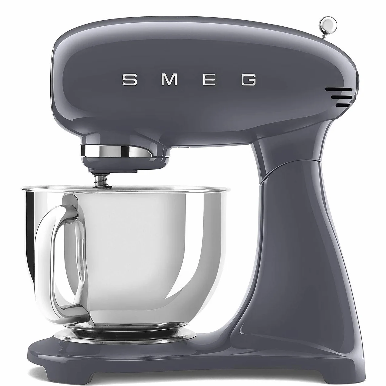 Smeg SMF03GREU Retro maszyna kuchenna, 800 W, 10 zmiennych poziomów prędkości, płynny start, szary