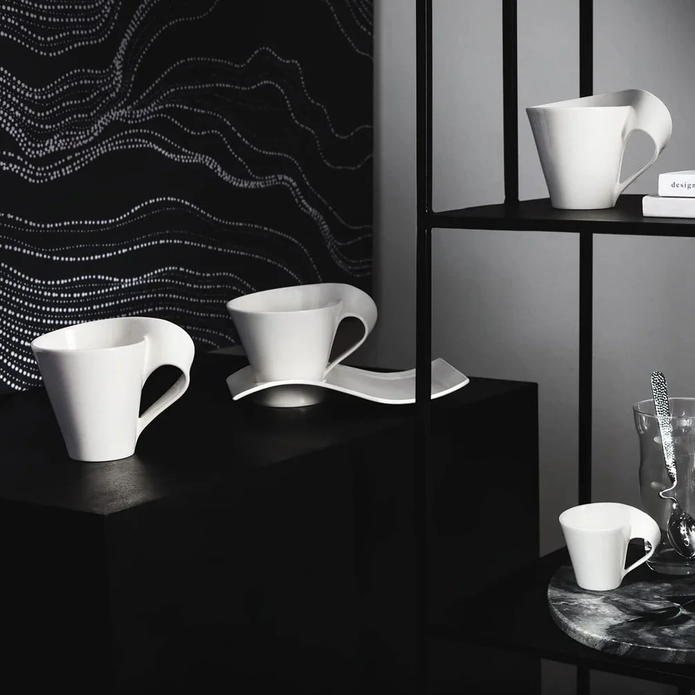 Villeroy & Boch New Wave Cafe Filiżanka do Espresso, Porcelana, Biała, 80 ml