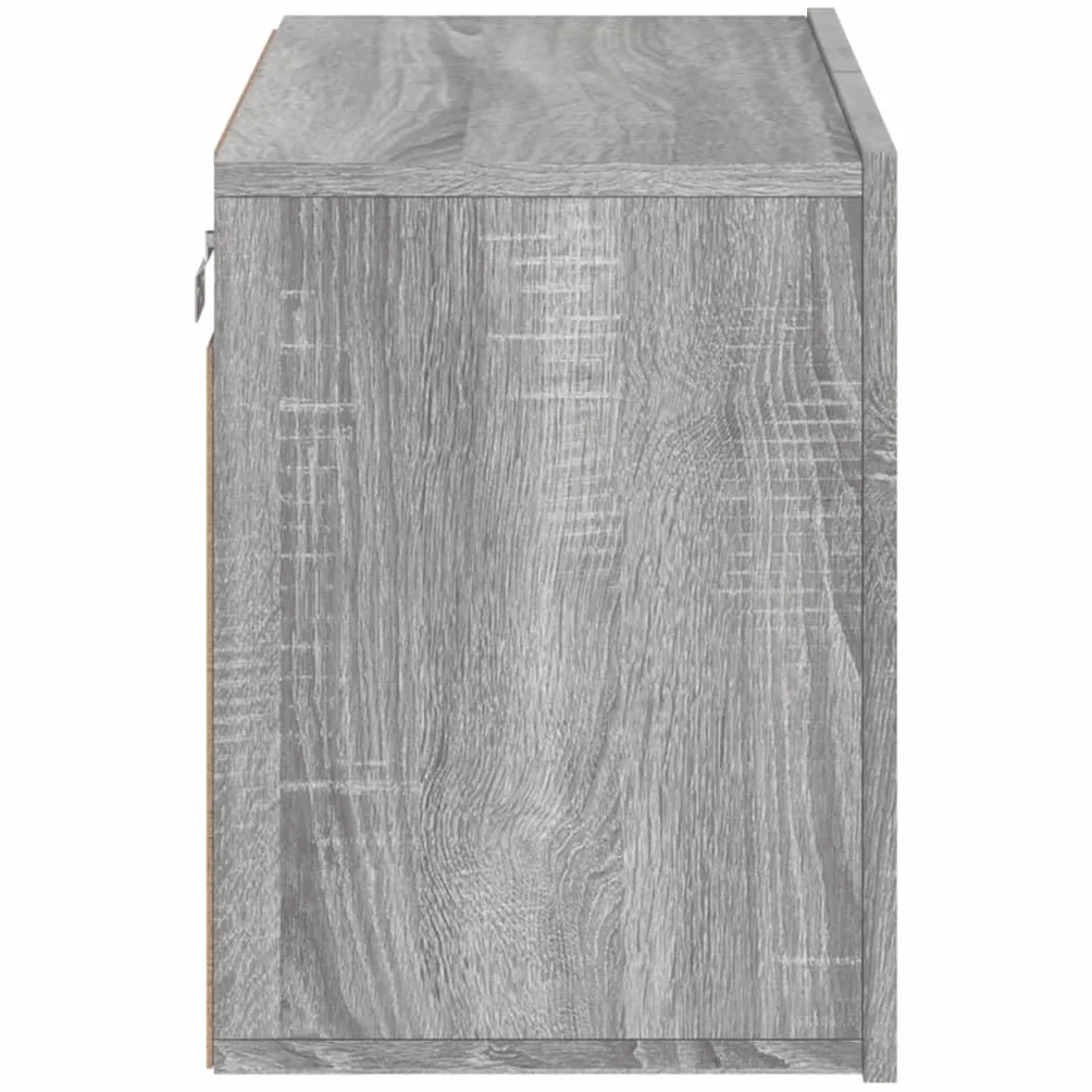 Générique Sonoma szafka ścienna na telewizor szara 60x30x41 cm | Trwałe drewno konstrukcyjne, przechowywanie płyt DVD i odbiorniki, konstrukcja ścienna, gładka powierzchnia