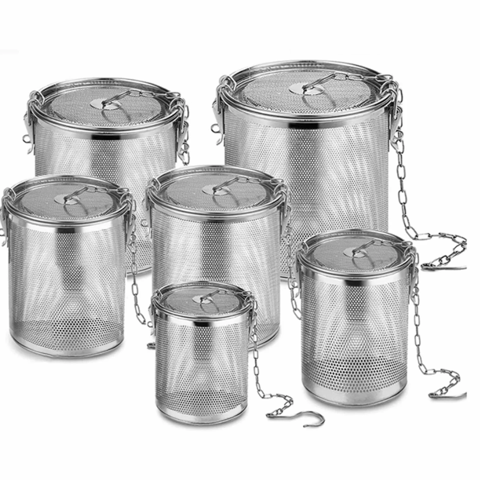 Sito do mąki 1 szt. 304 ze stali nierdzewnej zaparzacz do herbaty sitko do przypraw drobne oczka do zupy przyprawy koszyk separacyjny,Przesiewacz do mąki(0.3L)