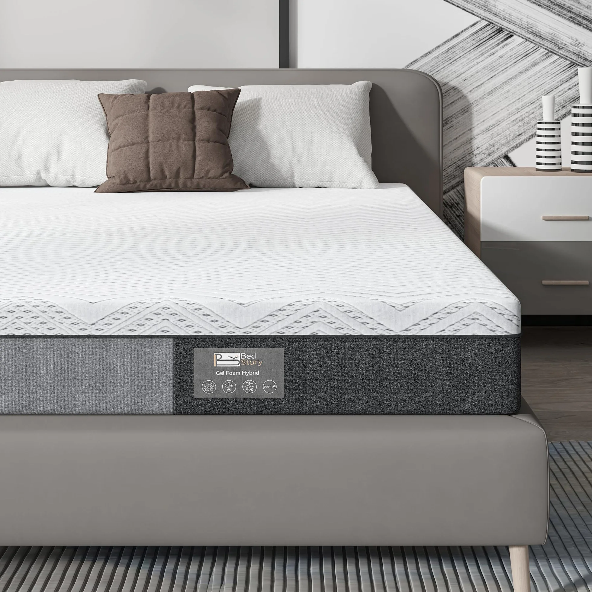 BedStory Materac Memory Foam, 140 x 200 cm