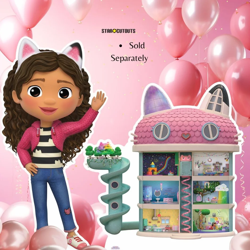 Star Cutouts SC4277 Gabby's Dollhouse Star Mini kartonowe wycięcie idealne na urodziny, imprezy i prezenty