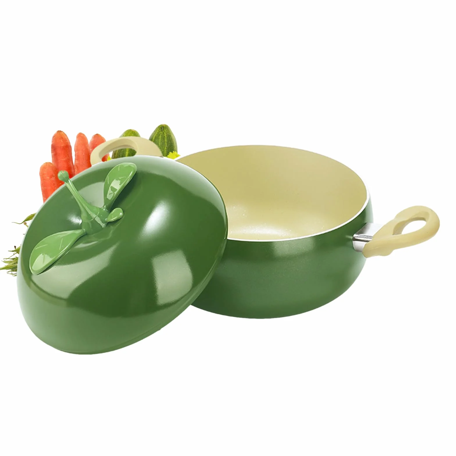 Rondel Do Sosów - Garnek Do Warzyw I Owoców Wolnego Gotowania,Rondel Duszenia Z Pokrywą, Kuchni Indukcyjnej Gotowania Piec Płyty Grzewcze Duszenia Smażenia Spaghetti