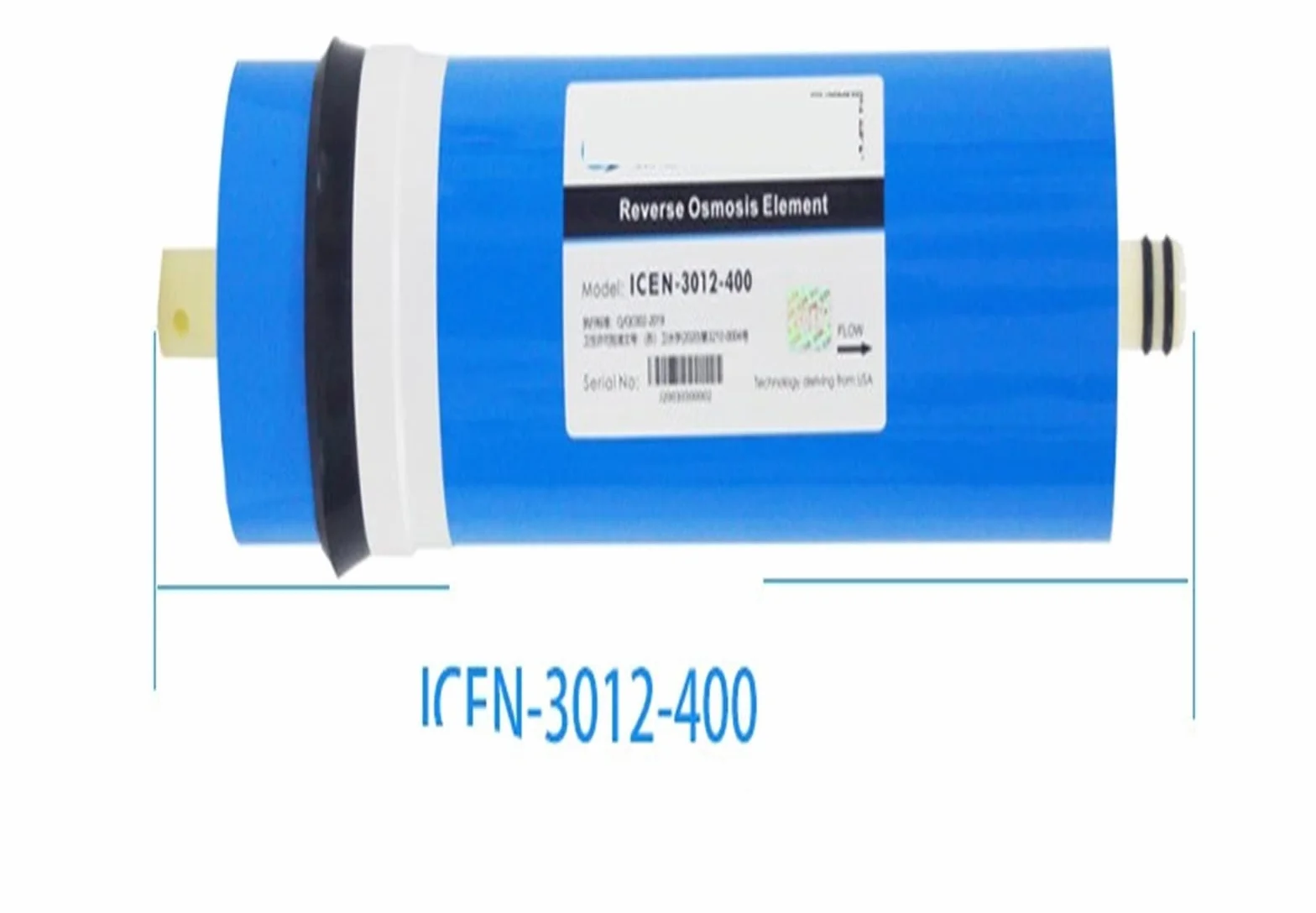 Wkład Filtra Wody, 2 sztuk 400 Gpd filtr odwróconej osmozy RO membrana 3012-400 membrana filtry do wody wkłady Ro System filtr membranowy