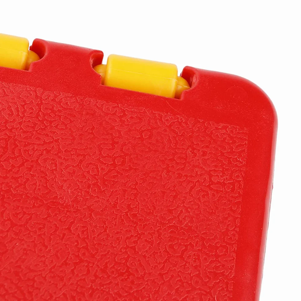 Składany Stołek Składany Plastikowy Stołek Małe Krzesło Zaawansowany Przenośny Stołek Dziecięcy 32 * 22,5 * 30cm (czerwone żółte tło niebieskie)
