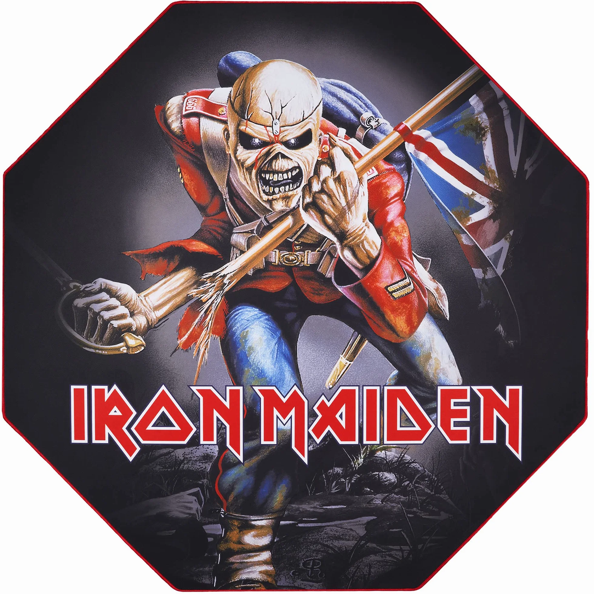 SUBSONIC Iron Maiden – antypoślizgowa mata podłogowa dla graczy i krzesła biurowego