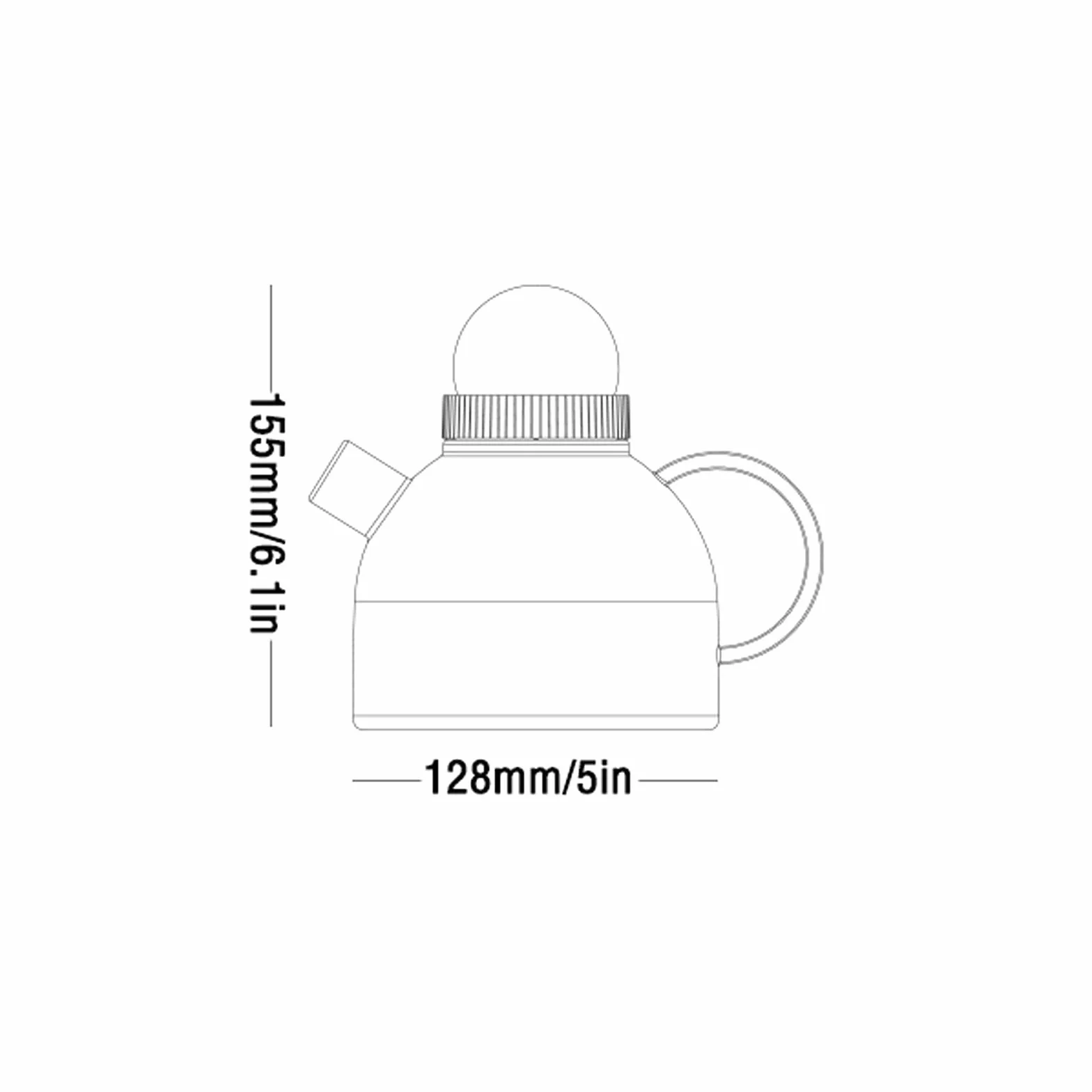 Dzbanek domowy dzbanek filtrujący z pokrywką kreatywna szklana butelka na zimną wodę odporny na wysoką temperaturę czajniczek do domu, restauracji, kawiarni (kolor: szary)