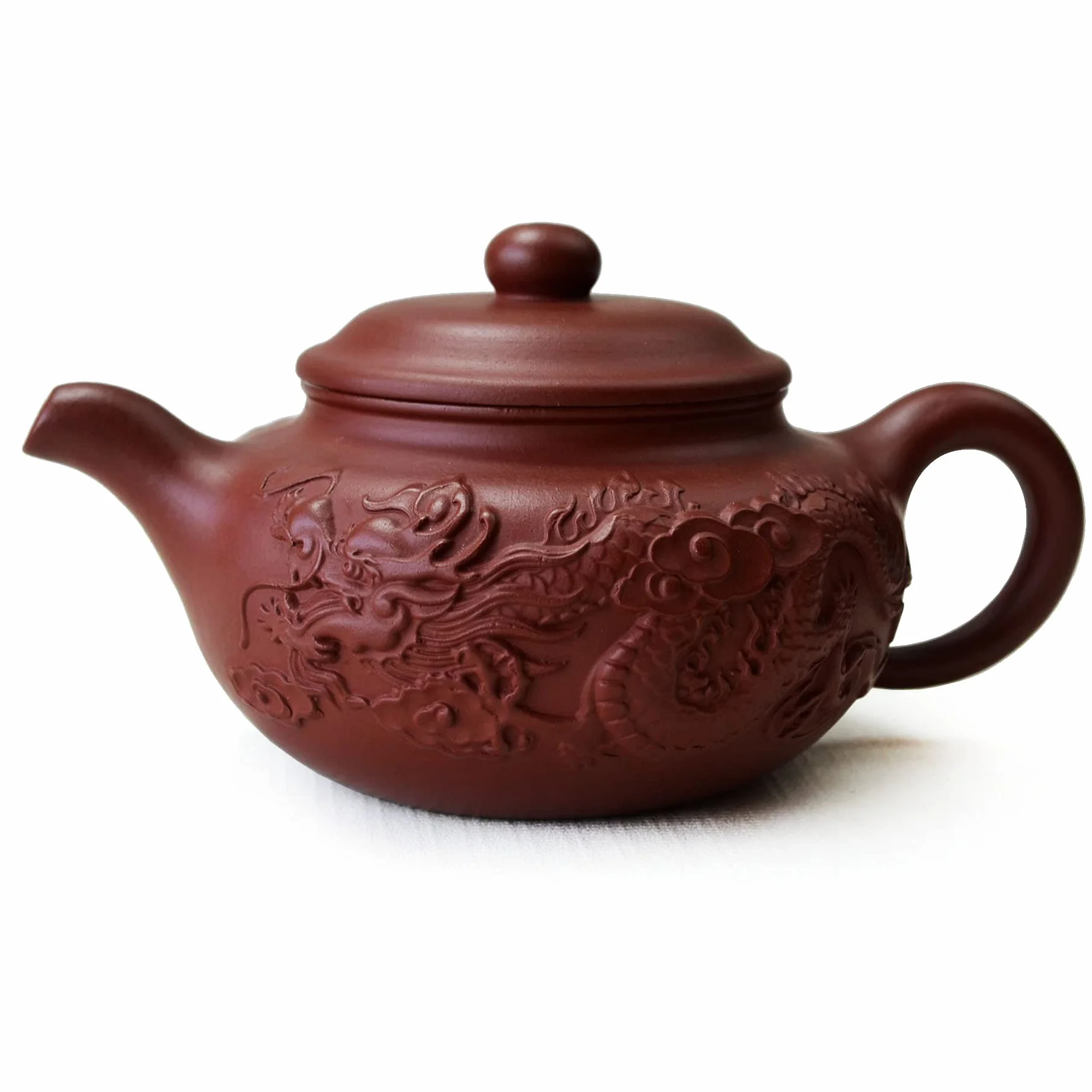 Czajniczek 243 ml chiński Yixing oryginalny czarny glina Zisha Classics garnek zaparzacze herbata (czerwony smok)