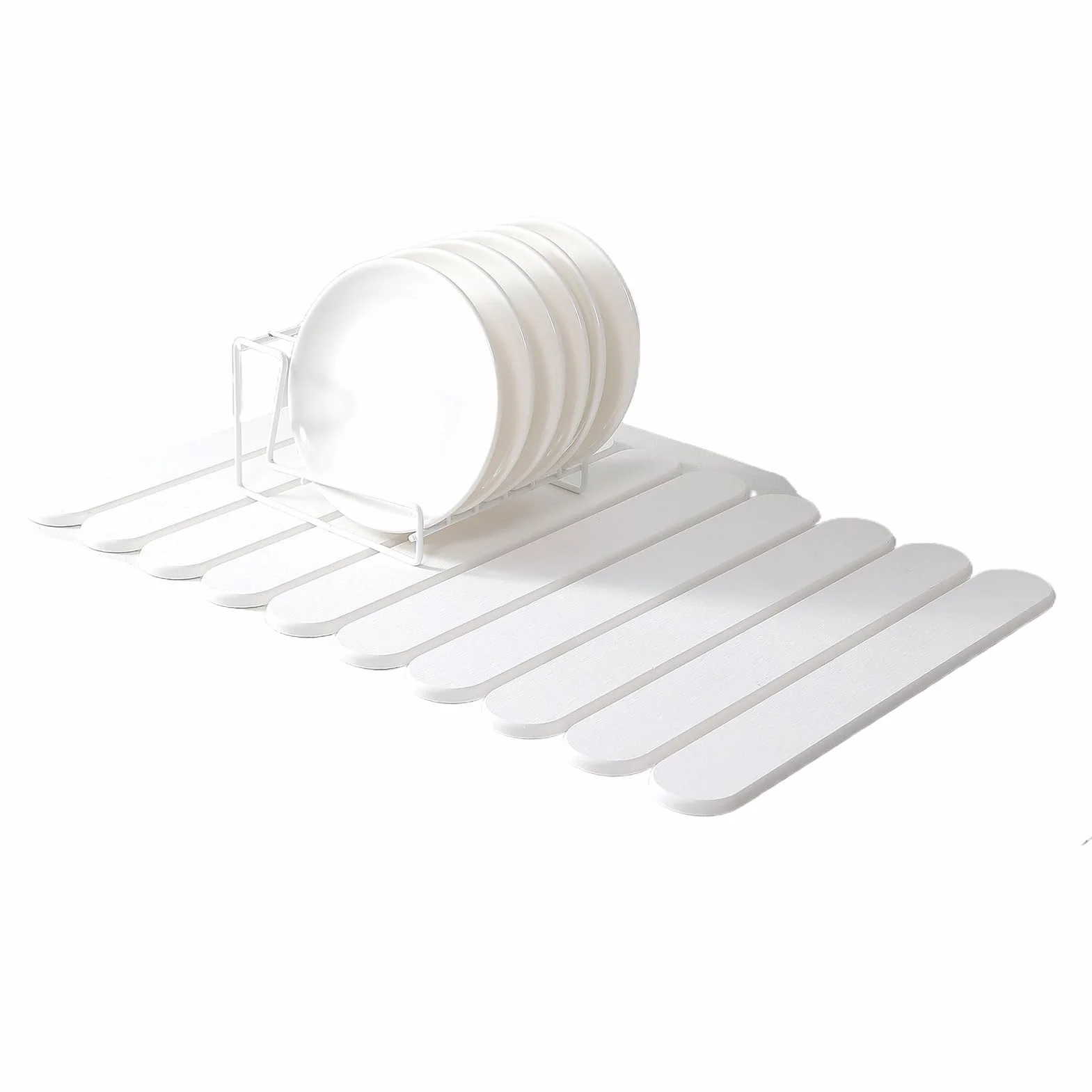 Stone Drying Mat, podkładka do suszenia naczyń, Quick-Dry Foldable Mat, do kuchni, kawiarni, baru i prysznica, minimalistyczny dodatek do natychmiastowej absorpcji wody