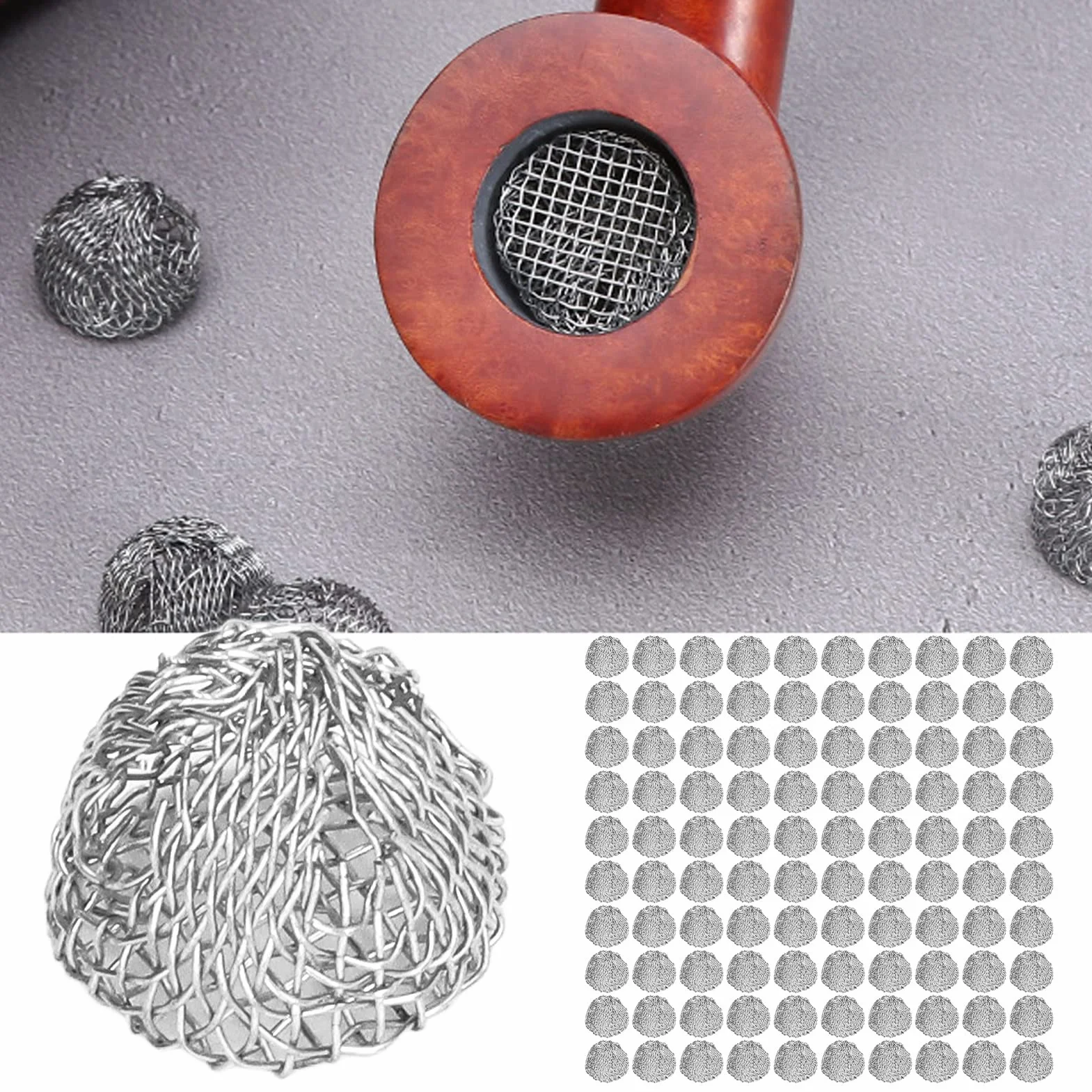 Sitko do fajki tytoniowej, 100 sztuk, 16 mm, nadaje się do prania w wodzie, przenośny filtr sitkowy do łatwej wymiany i czyszczenia, sitko do fajki tytoniowej zapewnia lepsze wrażenia podczas palenia