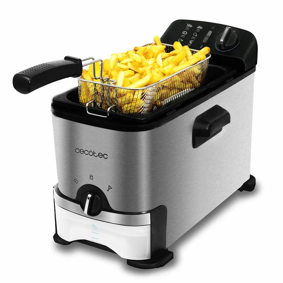 Cecotec CleanFry 3000 ProFilter frytkownica 2000 W 3 l z systemem filtracji oleju