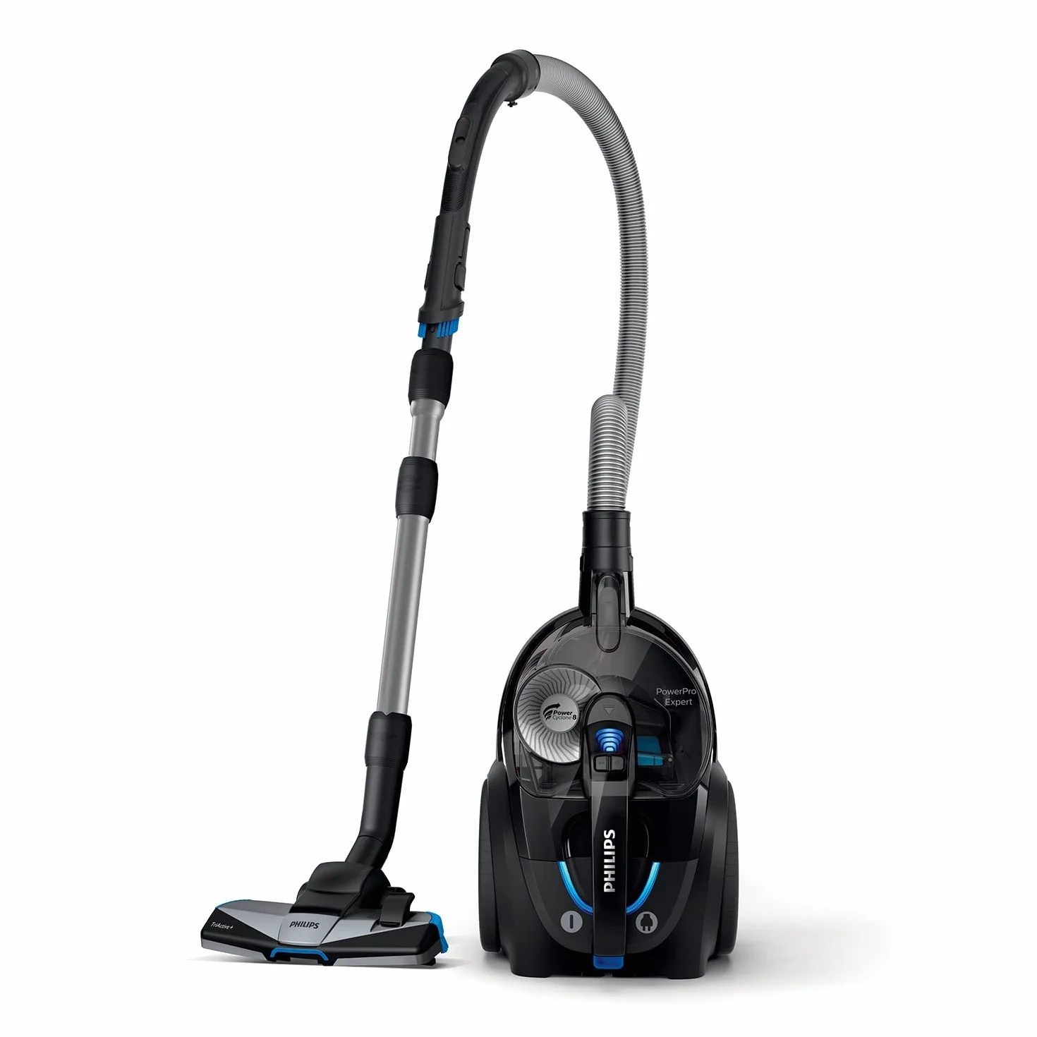 Philips Seria 7000 Odkurzacz Bezworkowy PowerPro Expert - Moc 900W, Filtr Allergy H13, Technologia PowerCyclone 8 i AllergyLock, Nasadka TriActive+, Zasięg 10 m, 2 l pojemnik (FC9741/09)