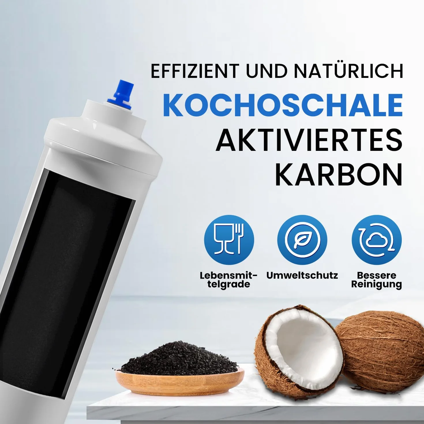EVERSPRING Filtr wody do lodówki Kompatybilny z Samsung DA29-10105J, DA29-10105J HAFEX/EXP, DA99-02131B, WSF-100, EF9603, LG Inline Lodówka, 4 sztuki.