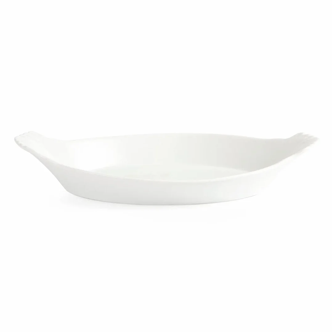 Olympia Weißwaren owalny półmisek z uszami, 320 x 177 mm, porcelana, 6 sztuk