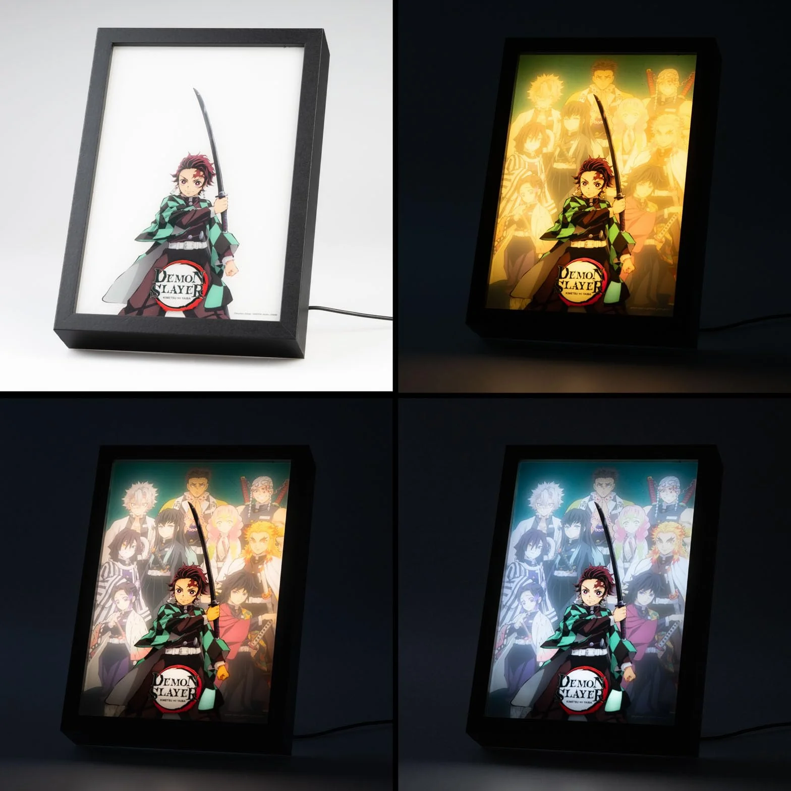 Grupo Erik Demon Slayer Mood Light Framed Prints LED Lampa Biurkowa 7,9 x 11 x 2 cale 20 x 28 x 5 cm
