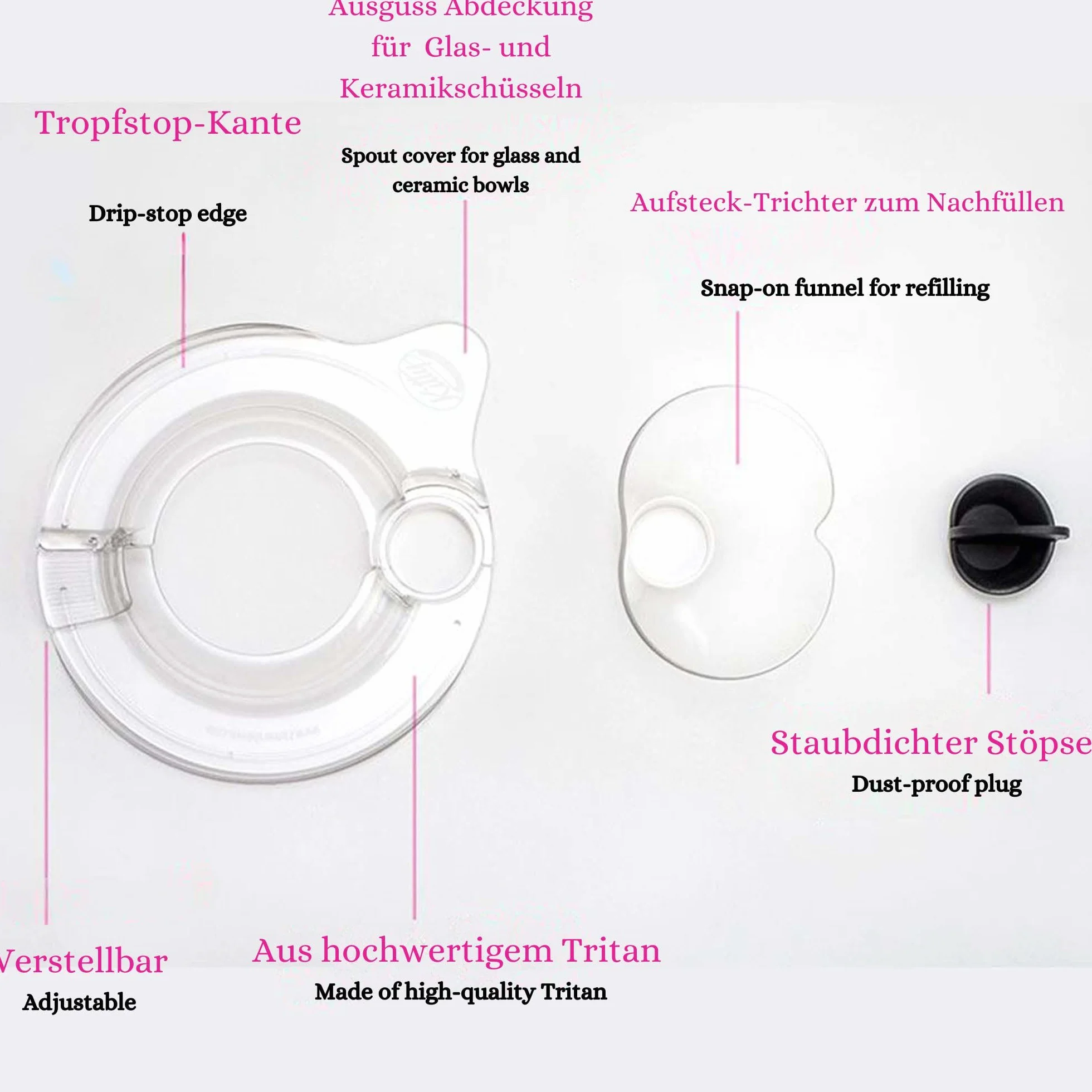Kitty Professional Przedłużacz ochronny do robotów kuchennych KitchenAid 6,6 i 6,9 l