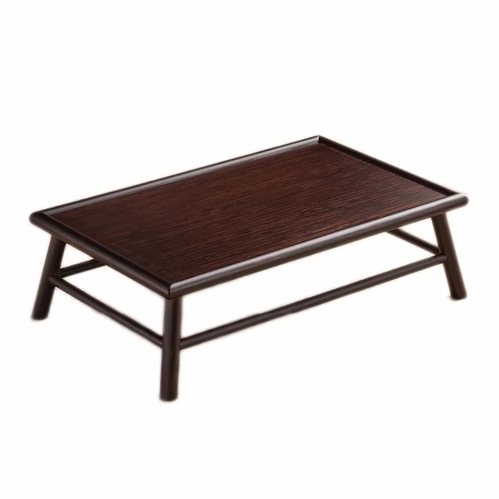 Japanese Style Wood Bench Stool Low Dining Table Floor Tea Table for Meditation
