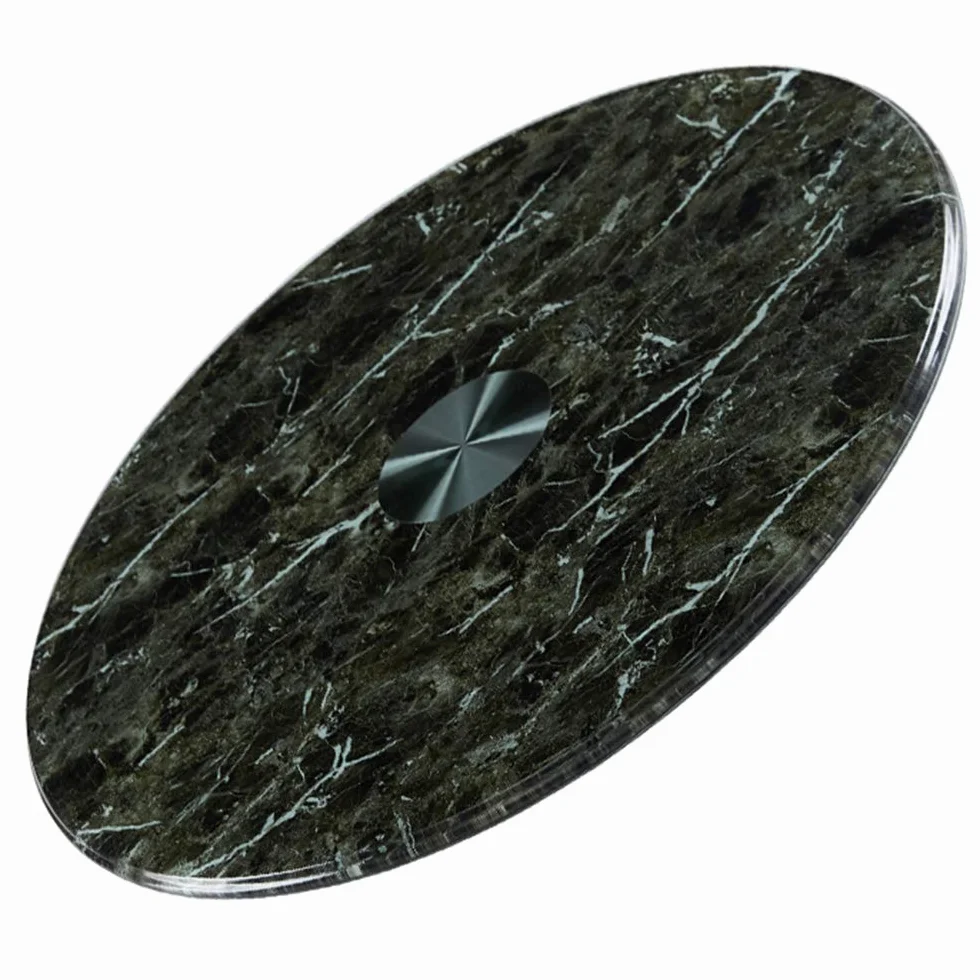 80 cm (30 cali) Taca obrotowa ze szkła hartowanego kuchnia Lazy Susan okrągły stół obrotowy stół jadalny obrotowy talerz czarny wyświetlacz obrotowa płyta do hotelu restauracji rodziny