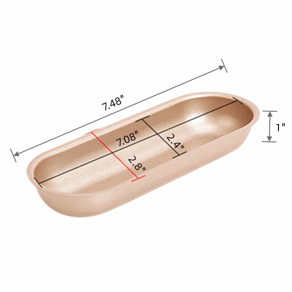 5-pak mini forma do pieczenia chleba, 18 cm nieprzywierająca stal węglowa hot dog patelnia zestaw do samodzielnego wykonania hot dogów, forma do pieczenia chleba