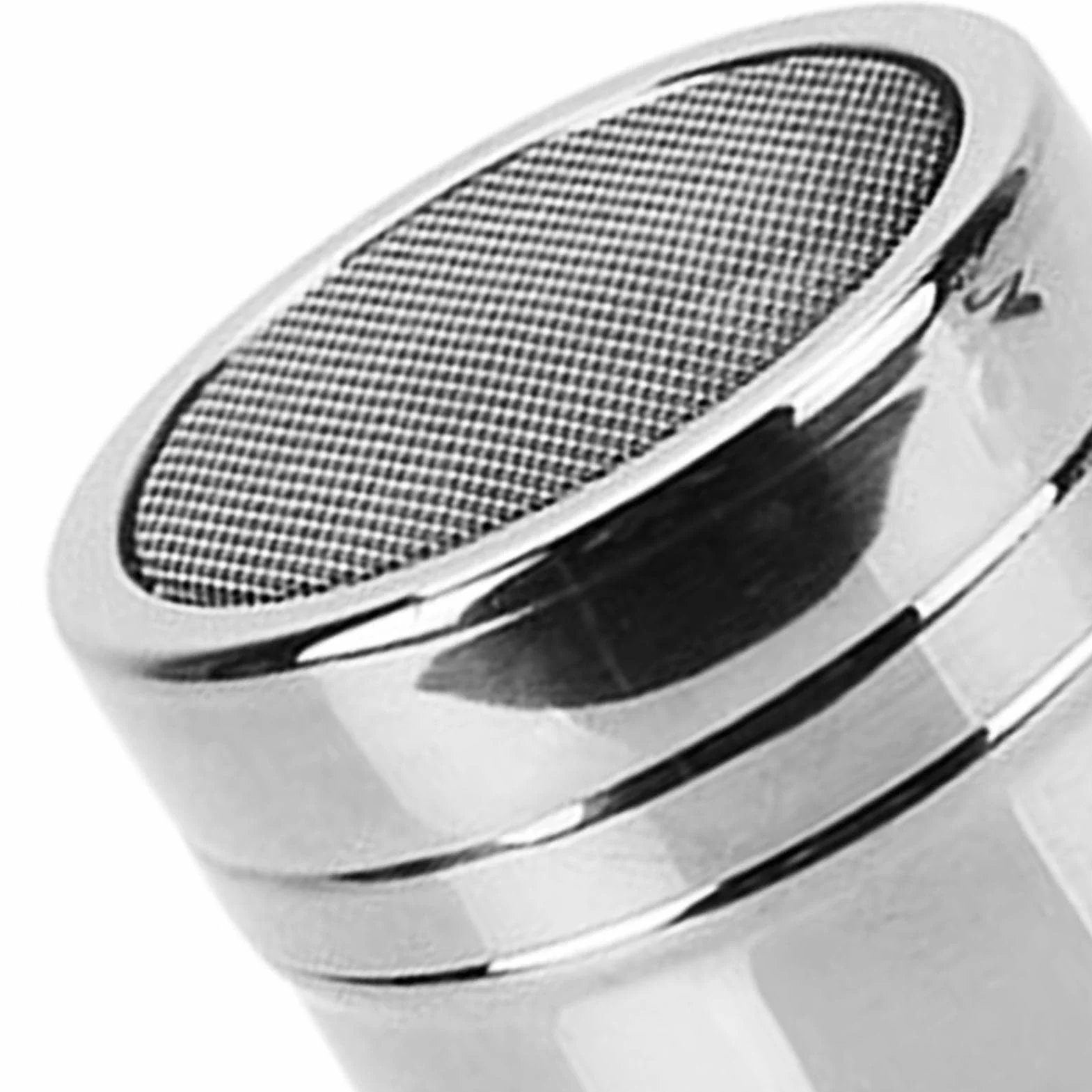 Shaker do Cukru ze Stali Nierdzewnej, Shaker do Cukru Cynamonowego, Przesiewacz do Mąki, Shaker do Cukru Pudru ze Stali Nierdzewnej, Shaker do Cukru Pudru z pokrywką. Sito do