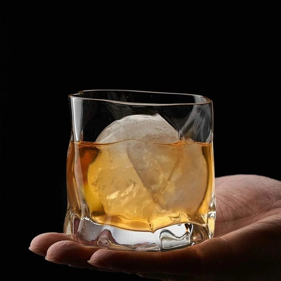 Karafka do whisky Zestaw 2 karafek do wina Twisted Szklanki do whisky Szklanki do whisky Zestaw kieliszków UltraClarity Bezołowiowe, staromodne