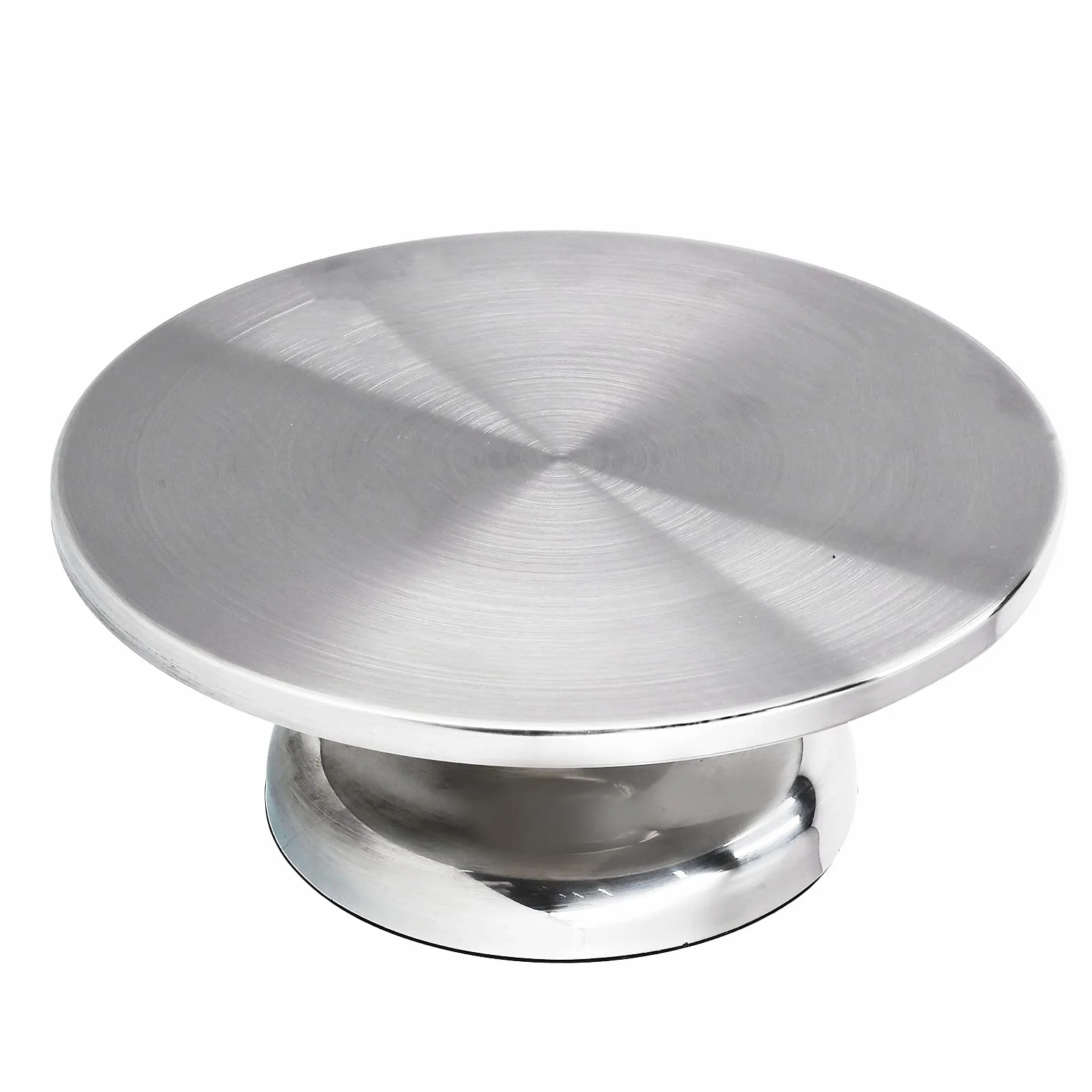 Cocoarm Gramofon do Ciasta Stojak na Ciasto ze Stopu Aluminium 30 Cm Obrotowy Stojak do Dekorowania Ciast z powierzchnią antypoślizgową i Gumowymi Nóżkami dla Domowych Piekarzy Przyjęcia Urodzinowe