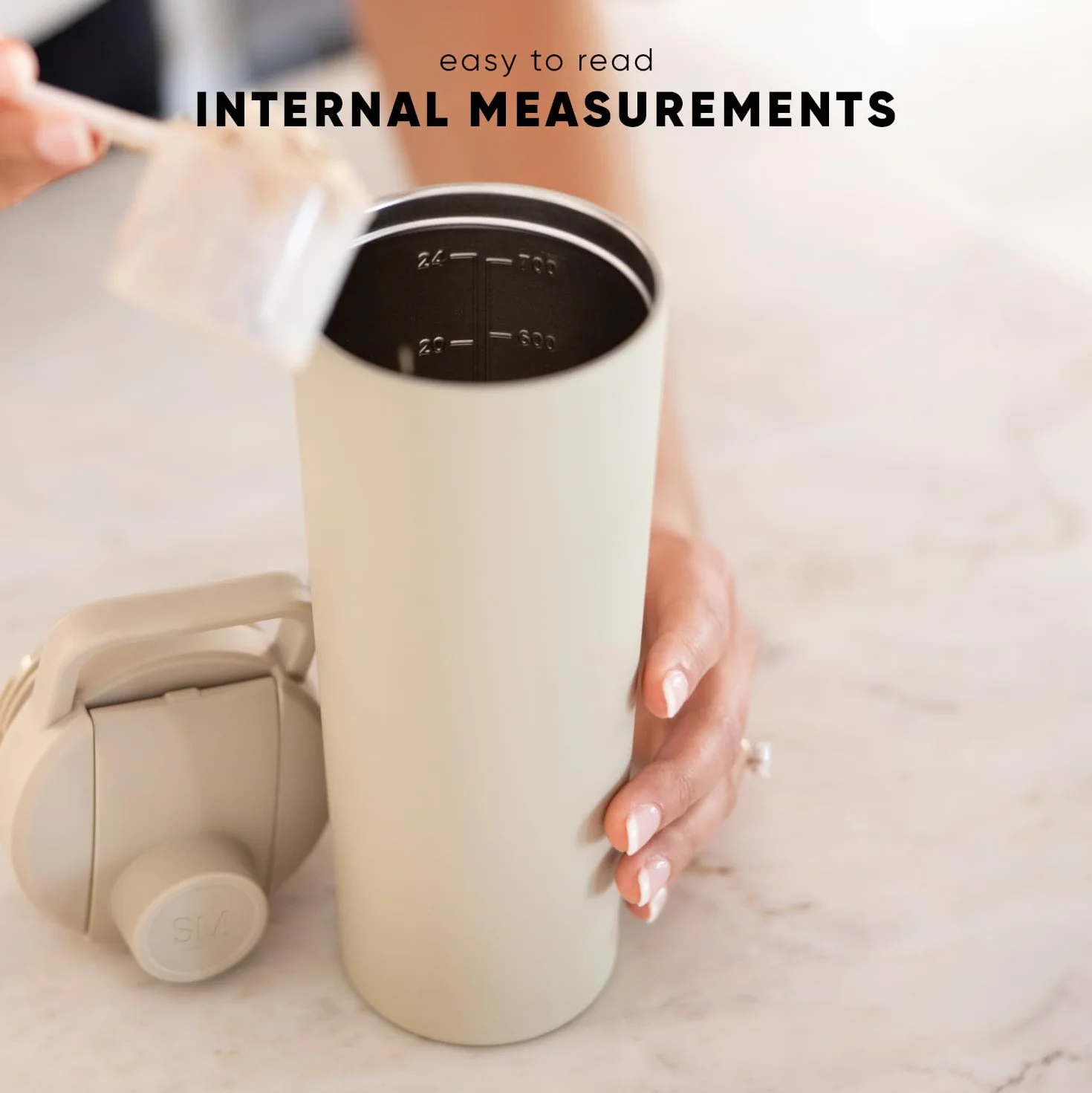 Simple Modern Shaker ze stali nierdzewnej butelka z kulką, 680 ml, metalowy kubek izolowany do mieszanek białkowych, koktajli i przed treningiem, kolekcja rajdowa, czarna Midnight Black