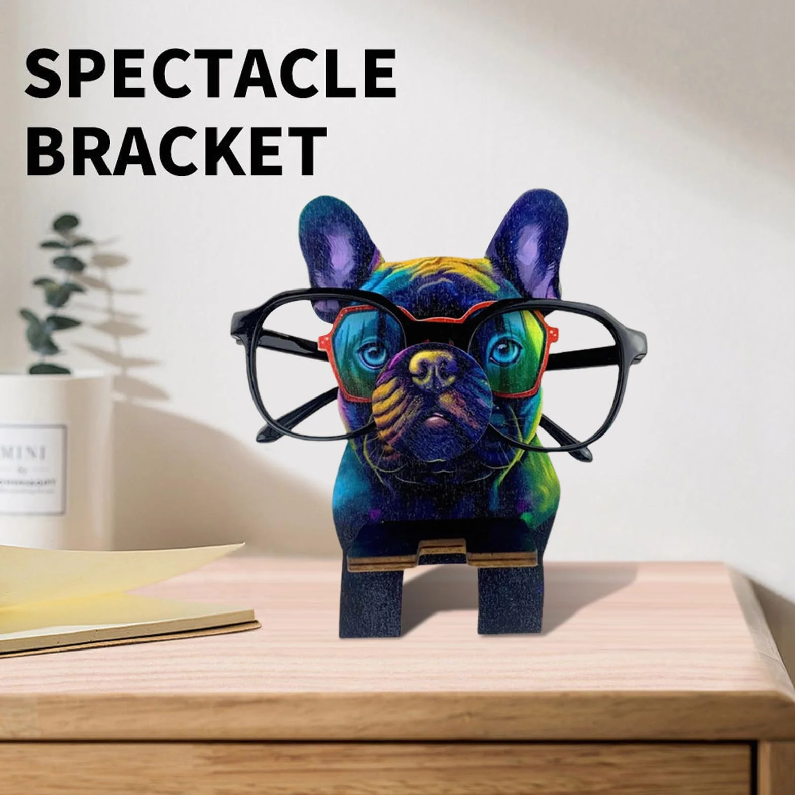 Drewniany stojak na okulary, drewniany stojak na okulary 3D, uchwyt na okulary dla szczeniaka, stojak na okulary przeciwsłoneczne, prezent, dekoracja biurka, uchwyt na okulary dla mężczyzn