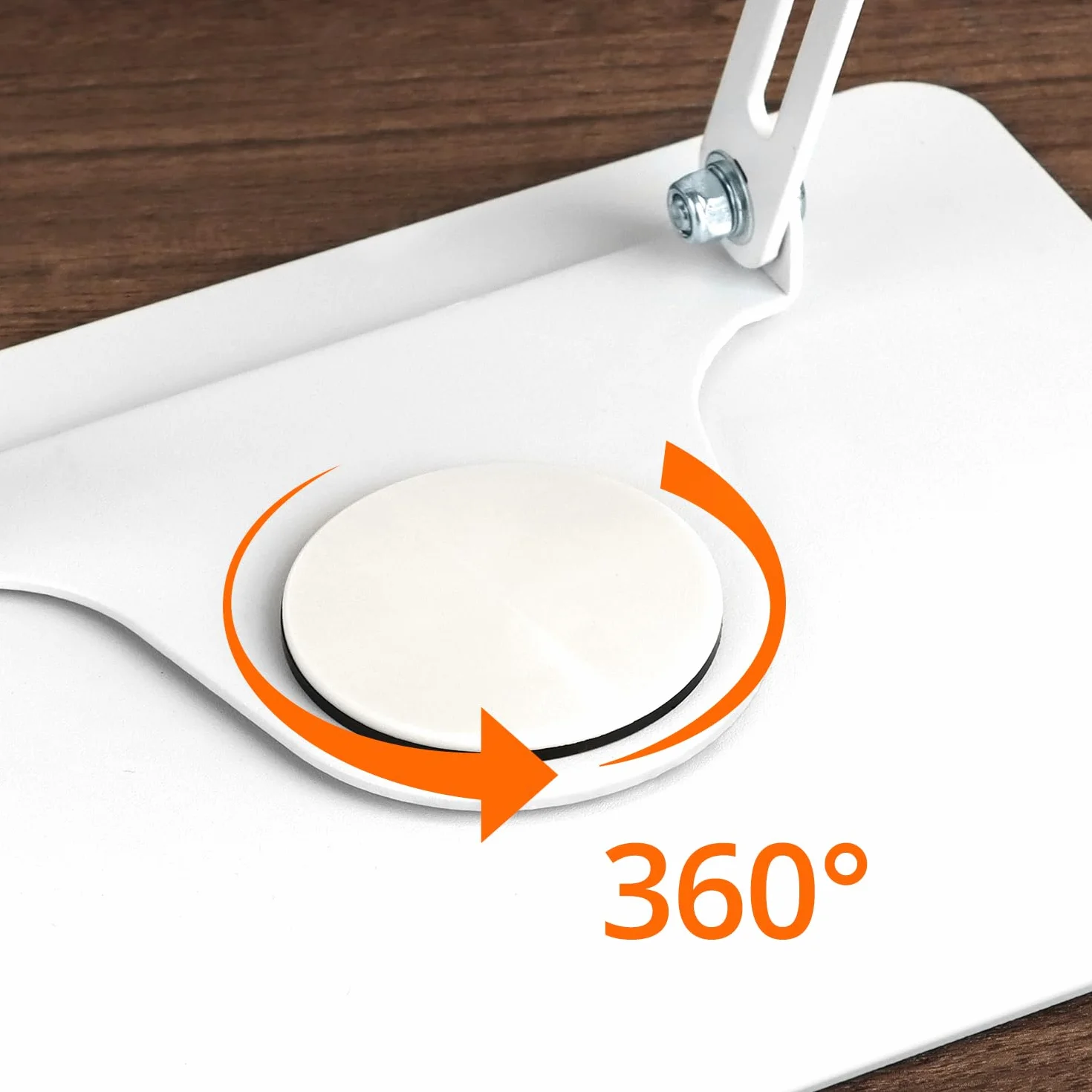 QWORK® Stojak do czytania książek, obracany o 360°, składany, regulowany kąt i wysokość, nośność ok. 5 kg, kompatybilna z telefonami komórkowymi, tabletami, laptopami