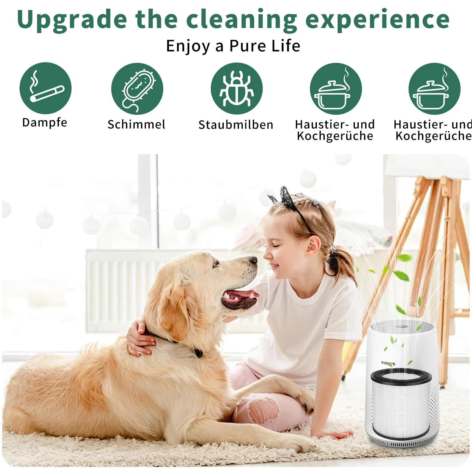 LCXCXY 2 szt Filtr HEPA, Dotyczy Philips, Dotyczy Philips serii 800 AC0830/10 AC0820/30 AC0820/10 AC0819/10 do oczyszczacza powietrza, FY0194/30 i FY0293/30