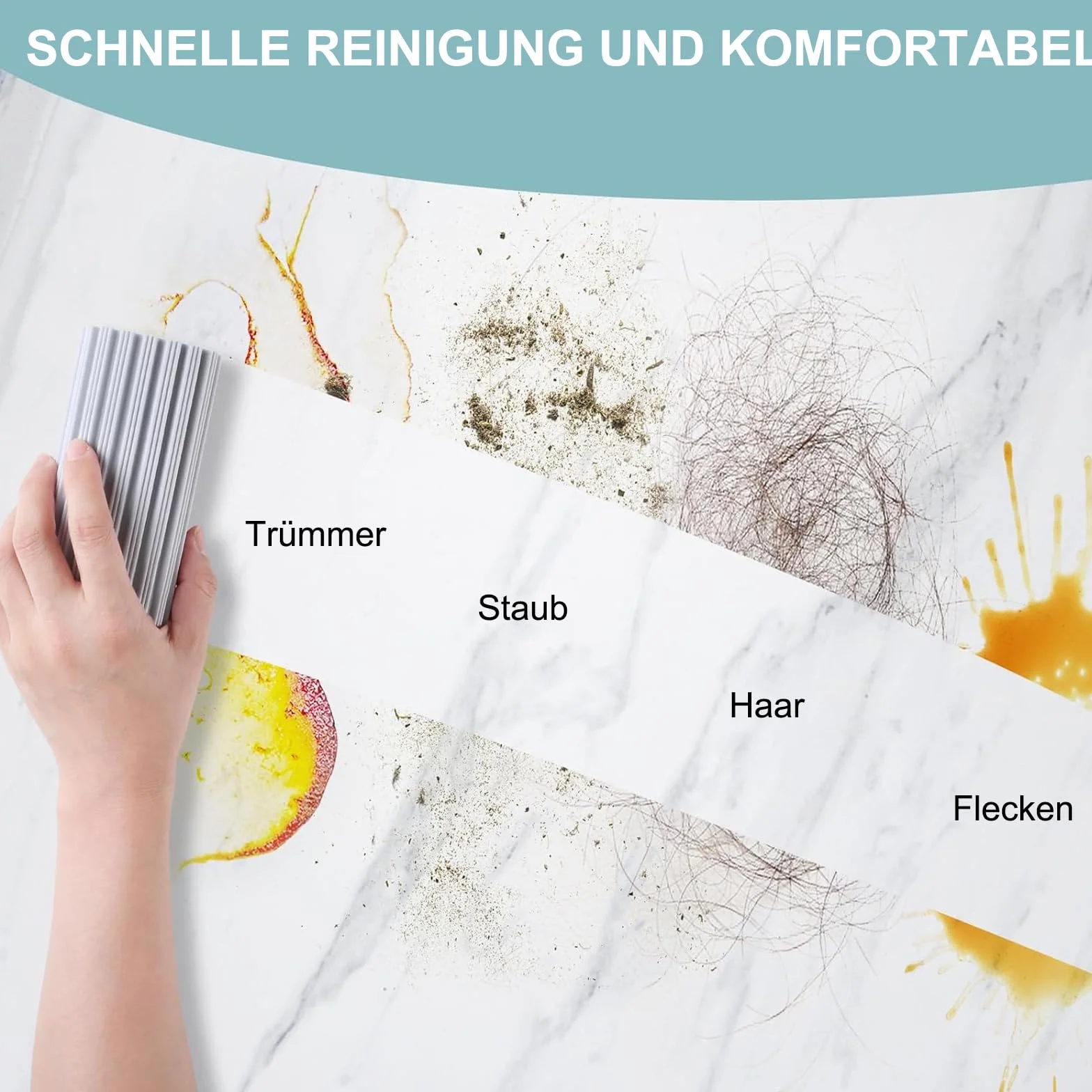 ACONDE 5 sztuk Damp Clean Duster, gąbka do kurzu wielokrotnego użytku, miotełka do wilgotnego kurzu, do czyszczenia żaluzji, szkła, otworów wentylacyjnych