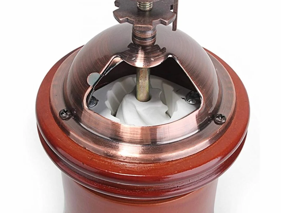 Ręczny młynek do kawy ze stali nierdzewnej, regulowany ceramiczny mechanizm mielący w stylu retro