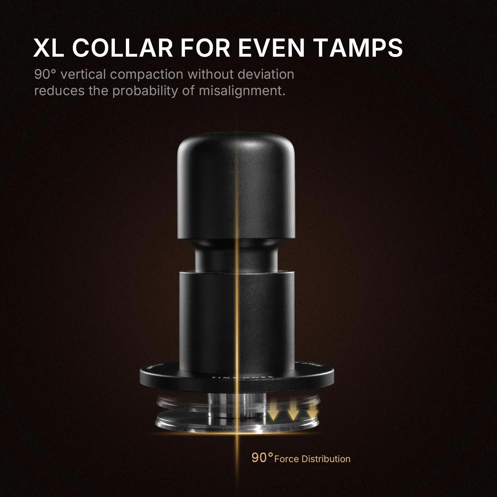 TIMEMORE 58 mm ubijak do kawy - z stali szlachetnej i aluminium Impact Espresso Tamper z akustycznym feedbackiem dla baristów, ręczne narzędzie do ubijania z wkładką sprężynową dla 58 mm portafilter