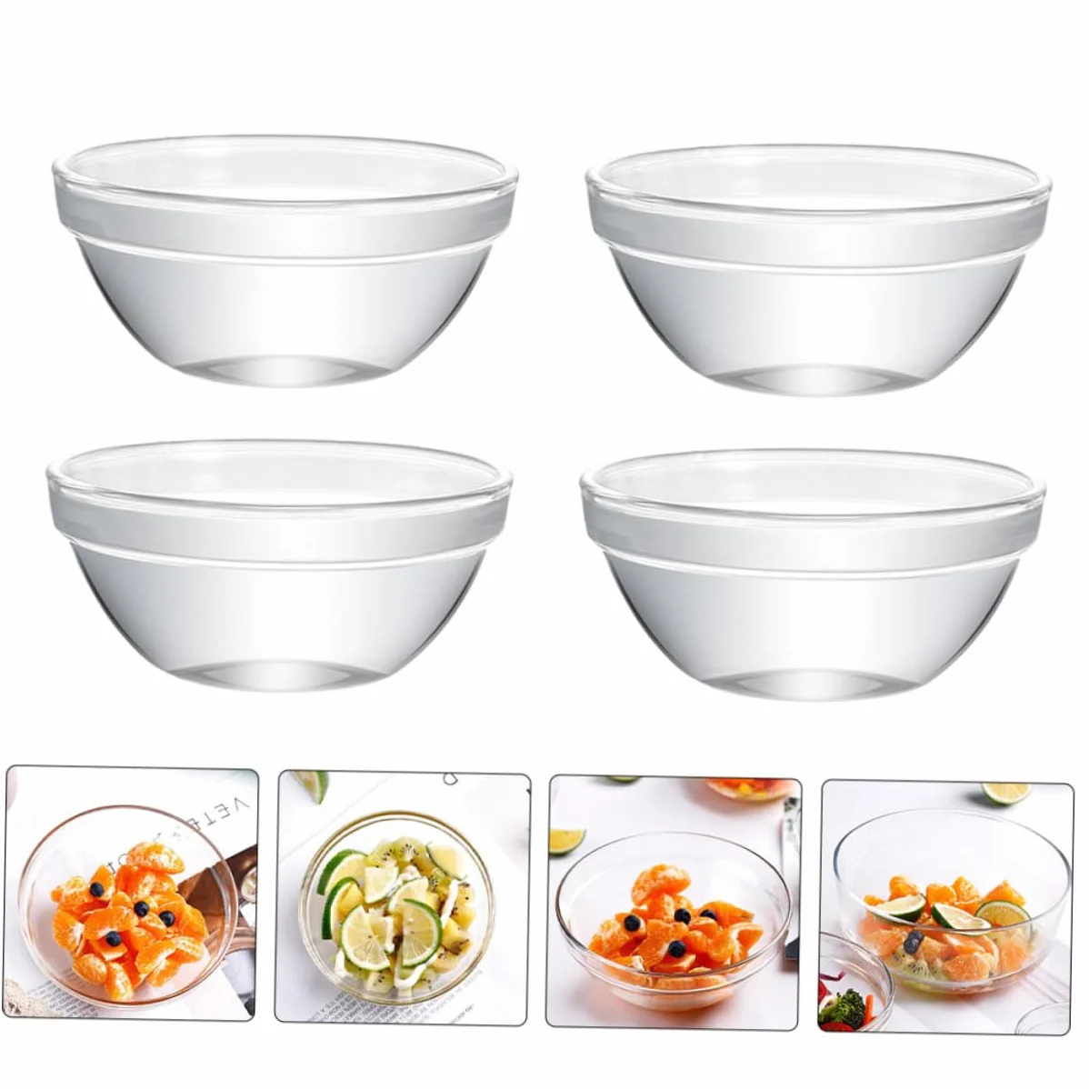 Dessert cups,6pcs Glass Bowl Cake Dessert Pudding Bowl Yogurt Bowl Appetizer Cup Mousse Bowls Mini Dessert Bowl Dessert Cups Dessert Pots Sundaes Bowls Fruit Bowl Jelly Transparent
