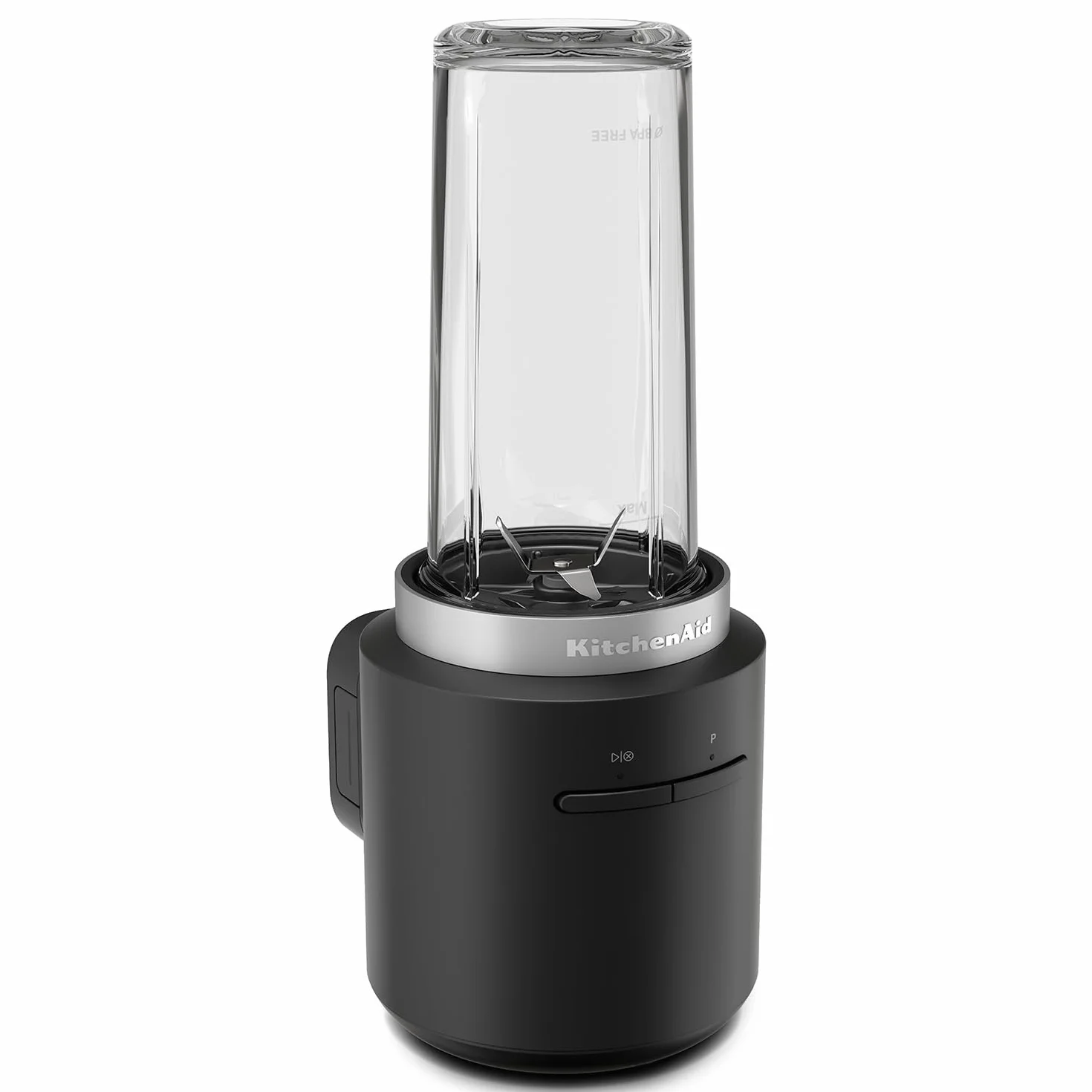Kitchenaid Bezprzewodowy mikser stojący – KitchenAid Go – przenośny blender do smoothie i napojów lodowych – nie zawiera BPA – 473 ml – bez akumulatora – czarny