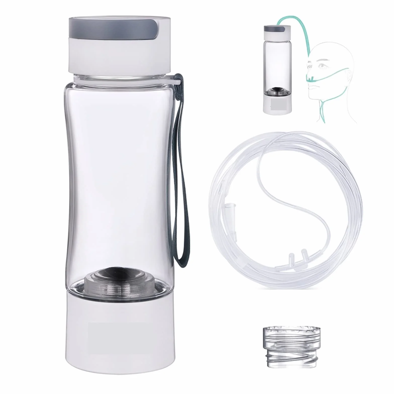 Filtry odwróconej osmozy Butelka z generatorem wody bogatej w wodór - SPE PEM Dual Chamber Maker - urządzenie do inhalacji H2 do domowej kuchni pod zlewem(Tritan Cupbody)
