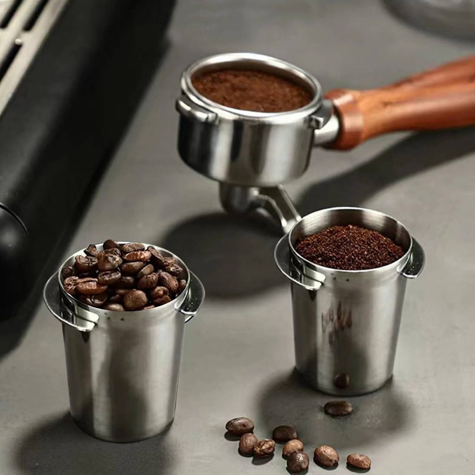 Kubek do dozowania 54 mm, lejek do kawy espresso pasuje do uchwytu filtra barista 54 mm, kubek do kawy, akcesoria do kawy espresso, do baristy, domu, kawiarni