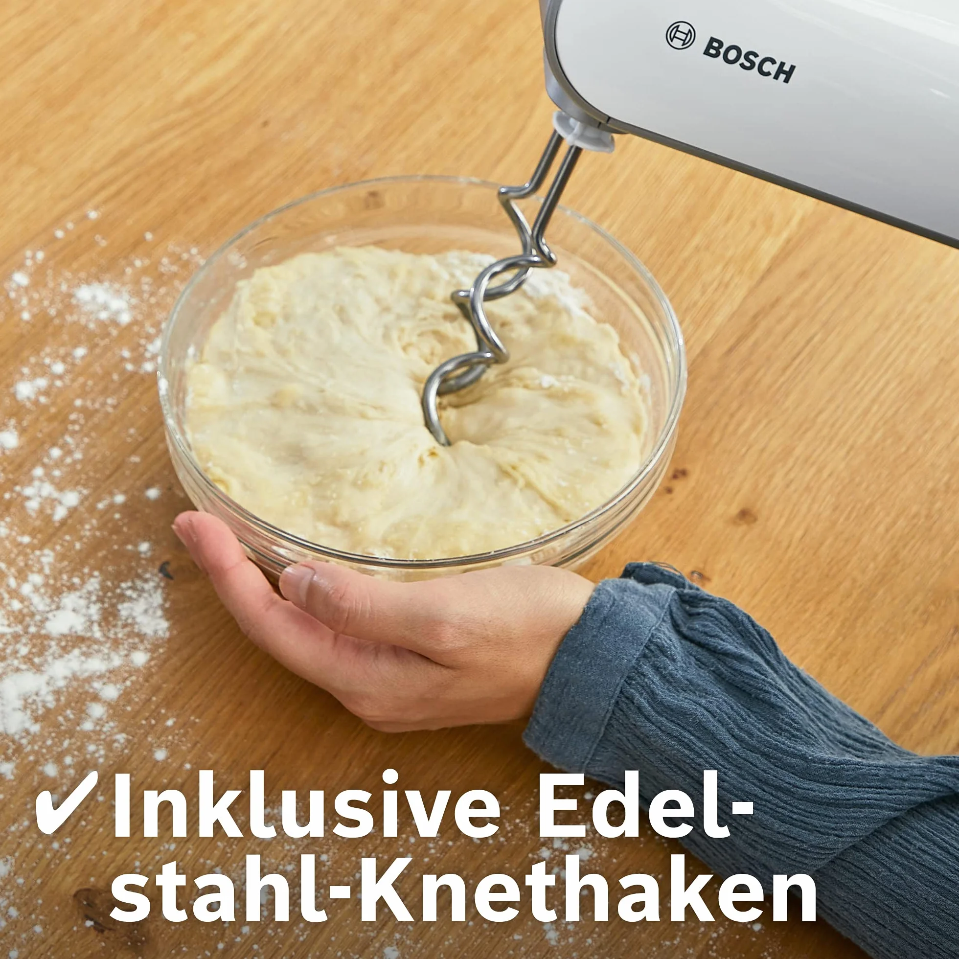 Bosch Hausgeräte Styline Mikser, Biały/Srebrny, ‎19,99 x 7,49 x 14,2 cm; 1,5 kg
