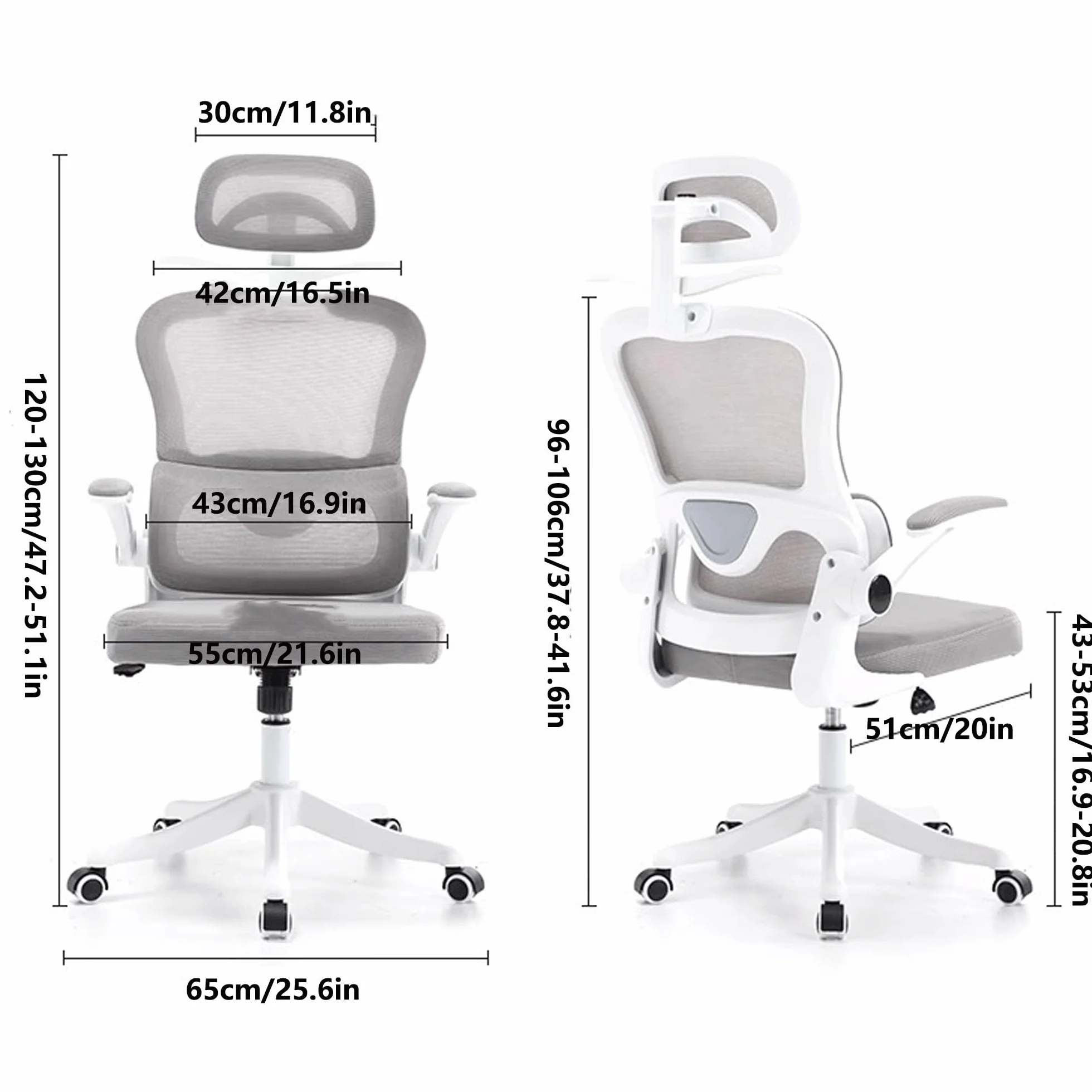 Ergonomiczne krzesło biurowe do gier komputerowych z wygodną siatką, regulowanym zagłówkiem 3D, zdejmowany stojak na ubrania, obrotowy, przechylany, dynamiczne podparcie pleców, idealny do pracy